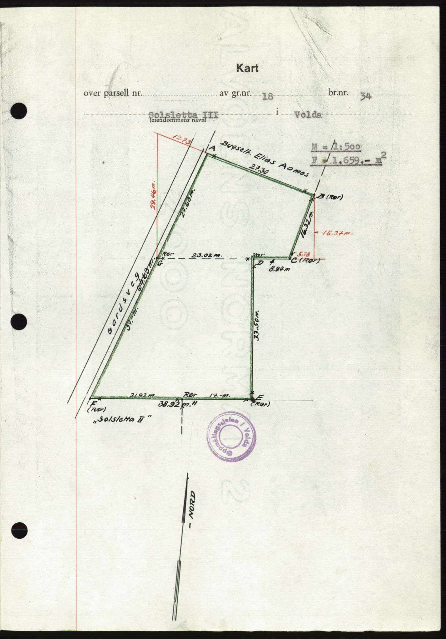 Søre Sunnmøre sorenskriveri, AV/SAT-A-4122/1/2/2C/L0105: Pantebok nr. 31A, 1956-1957, Dagboknr: 123/1957