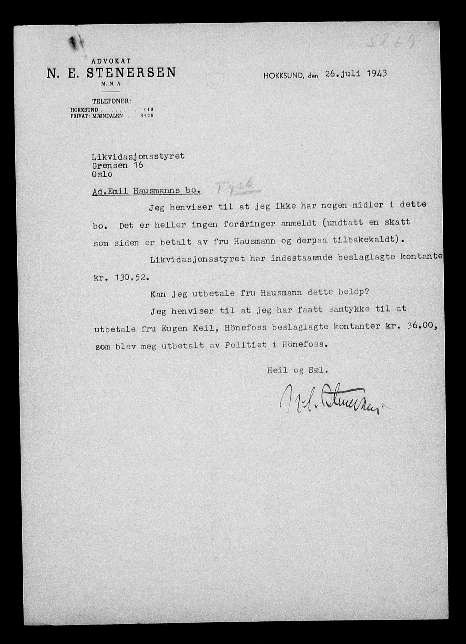 Justisdepartementet, Tilbakeføringskontoret for inndratte formuer, AV/RA-S-1564/H/Hc/Hcd/L0999: --, 1945-1947, s. 23