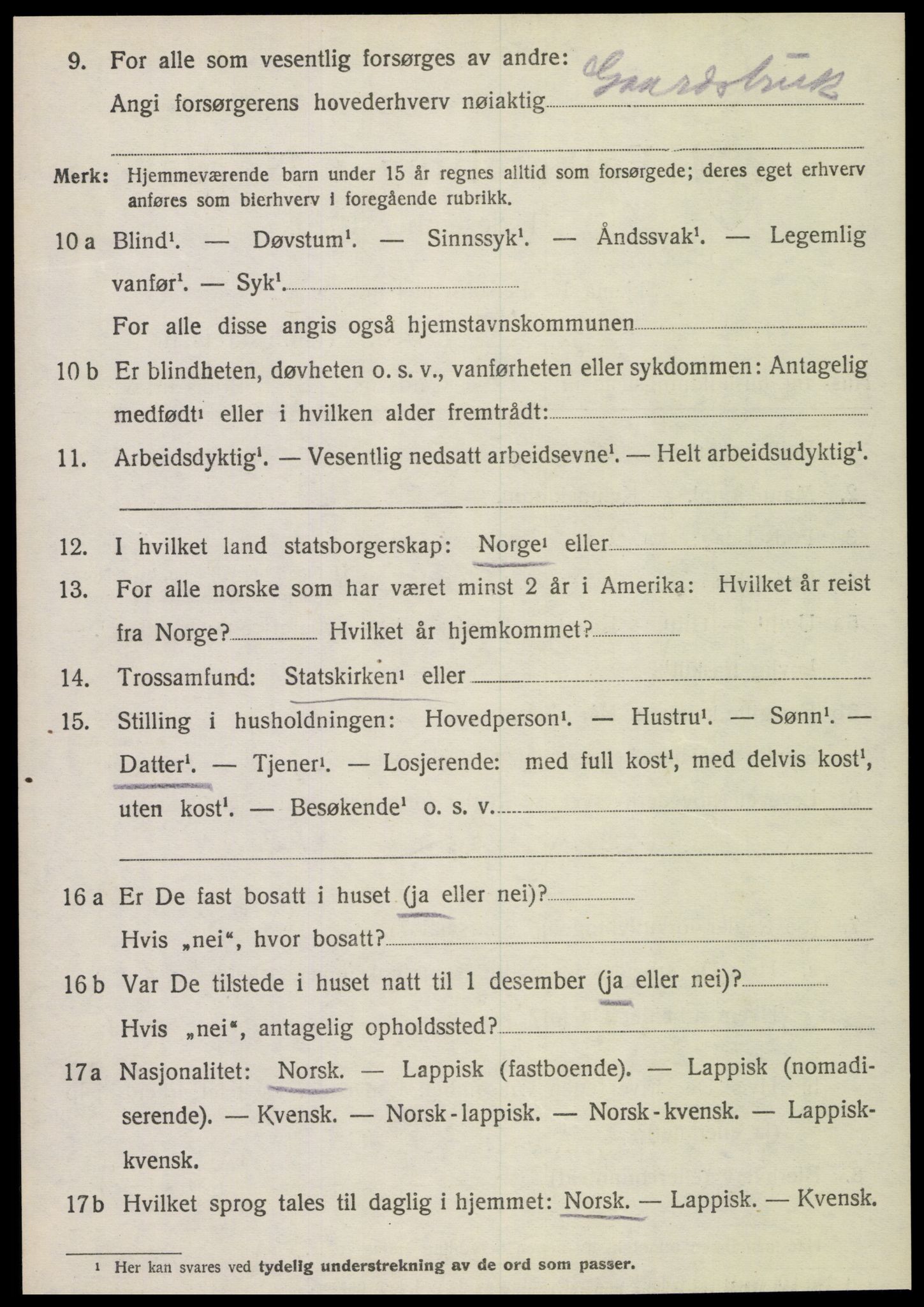 SAT, Folketelling 1920 for 1731 Sparbu herred, 1920, s. 6854