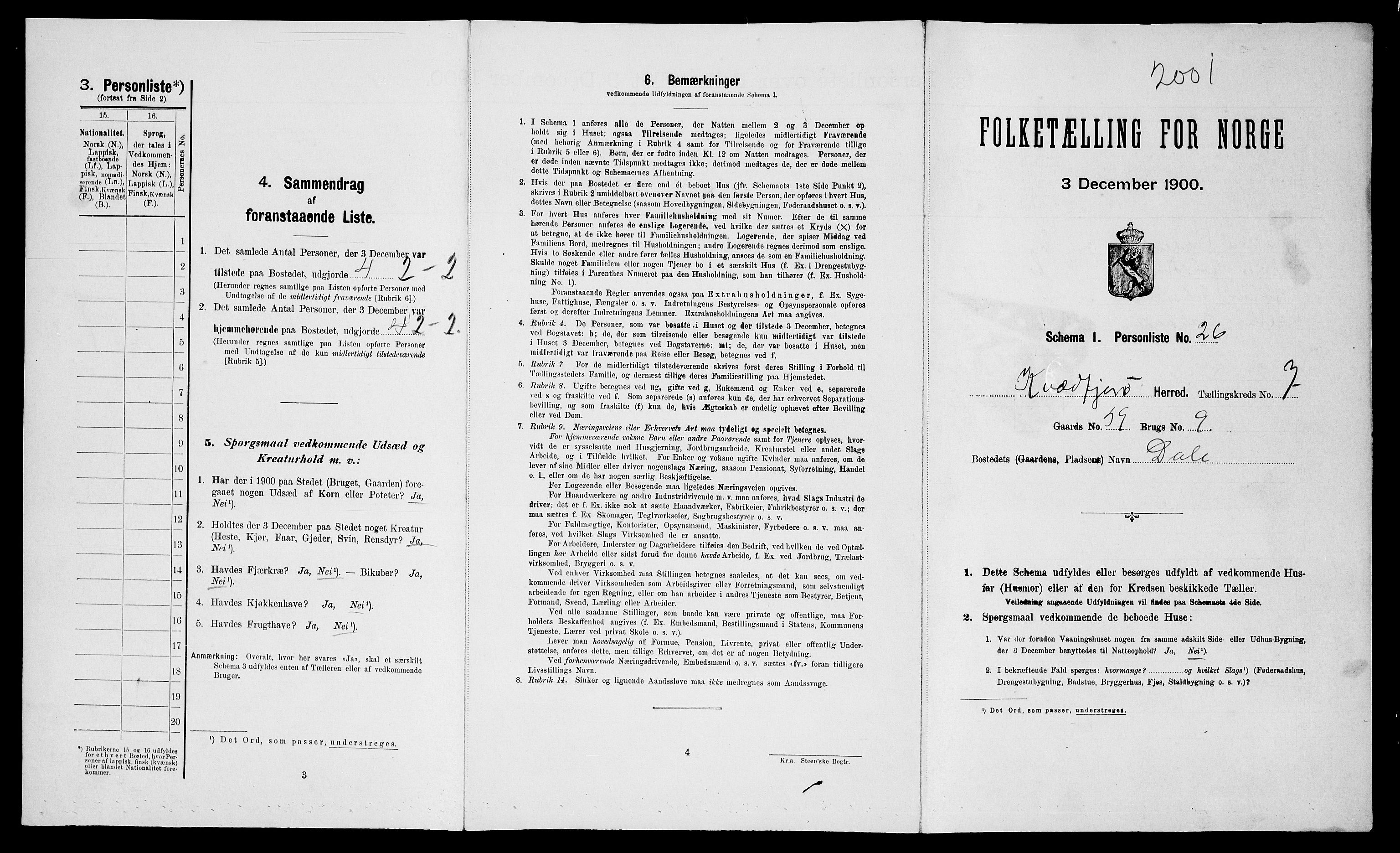 SATØ, Folketelling 1900 for 1911 Kvæfjord herred, 1900, s. 915