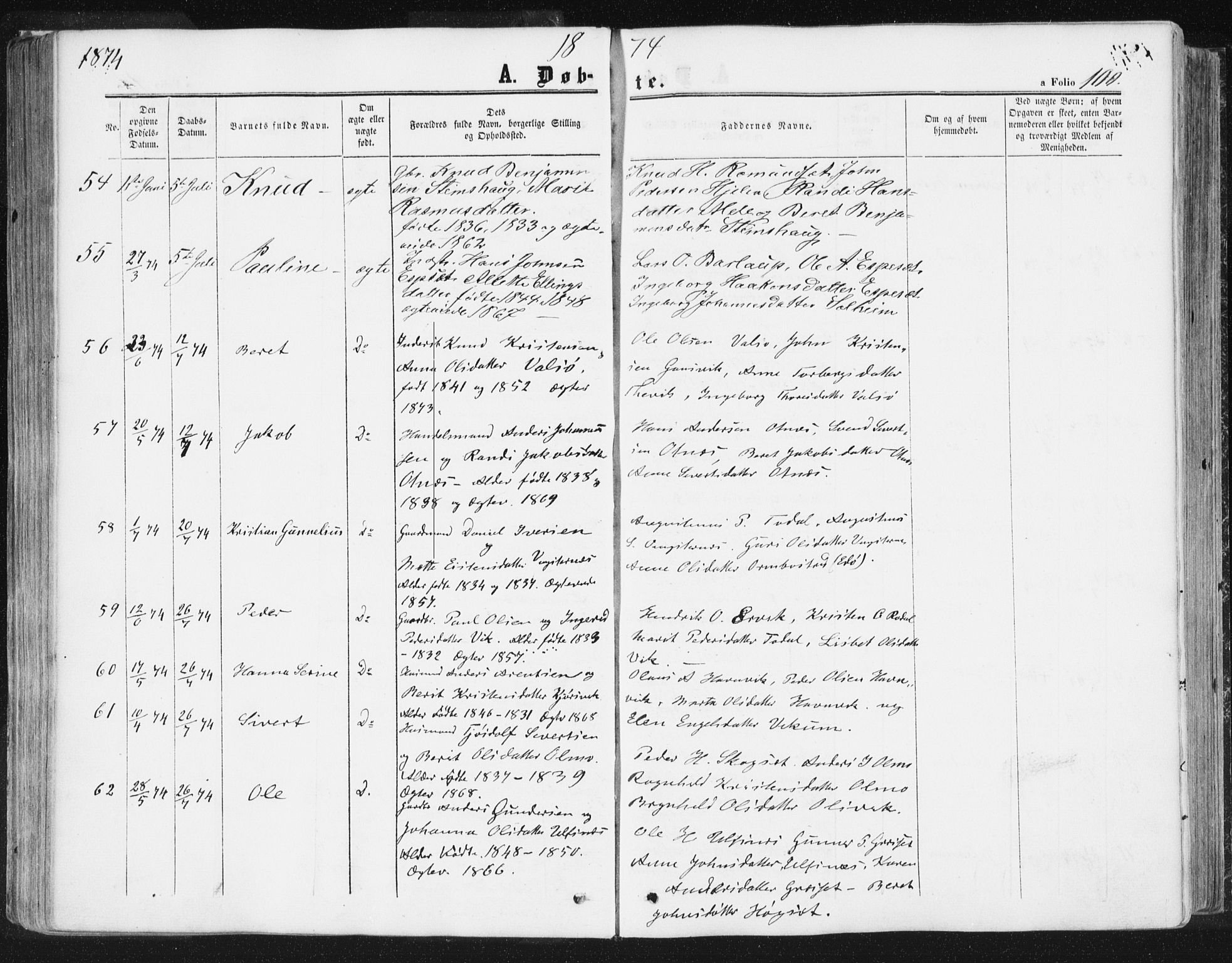 Ministerialprotokoller, klokkerbøker og fødselsregistre - Møre og Romsdal, AV/SAT-A-1454/578/L0905: Ministerialbok nr. 578A04, 1859-1877, s. 100