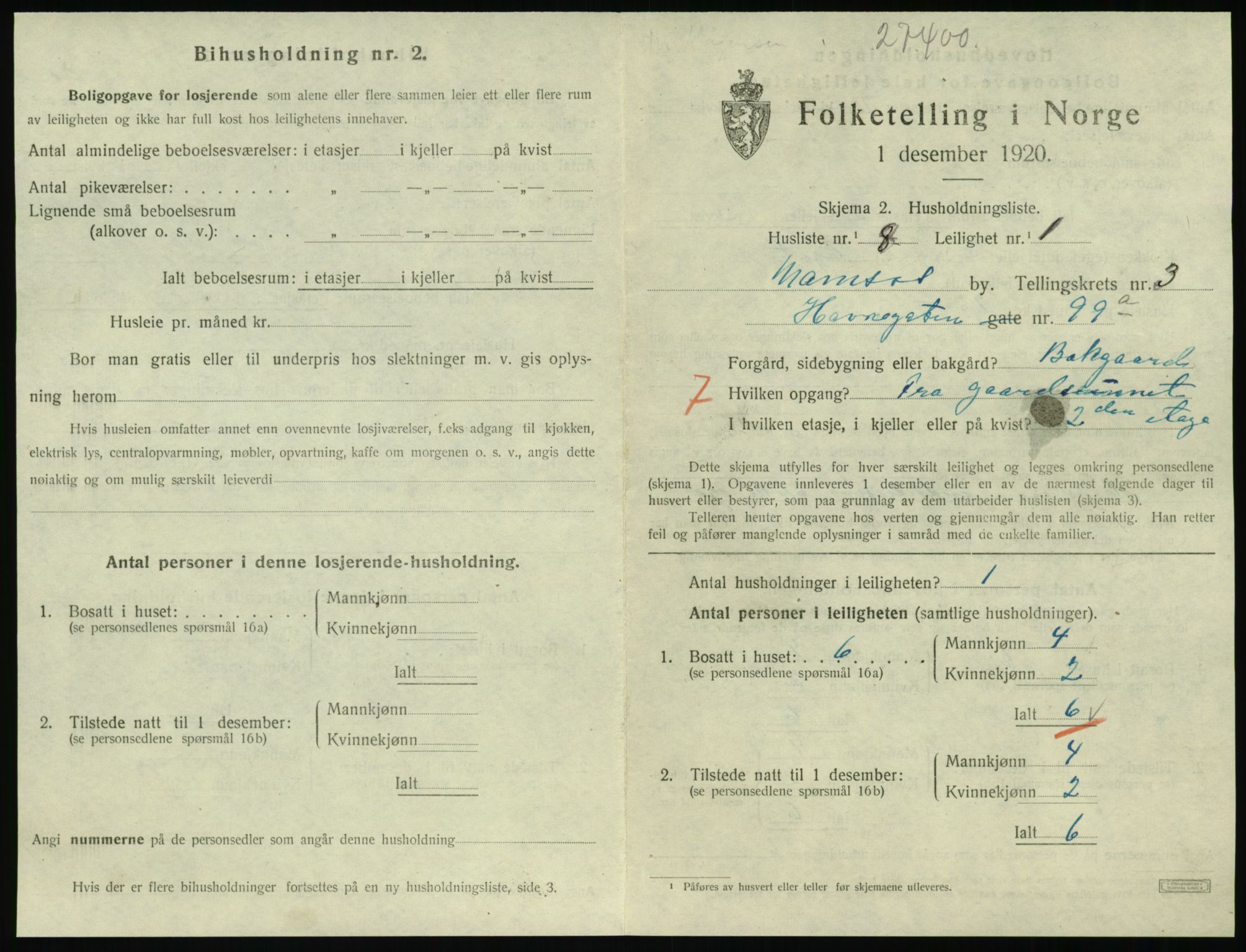 SAT, Folketelling 1920 for 1703 Namsos ladested, 1920, s. 1155