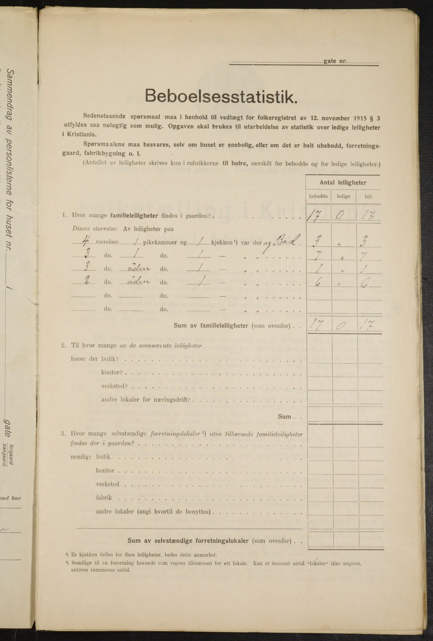 OBA, Kommunal folketelling 1.2.1916 for Kristiania, 1916, s. 13114