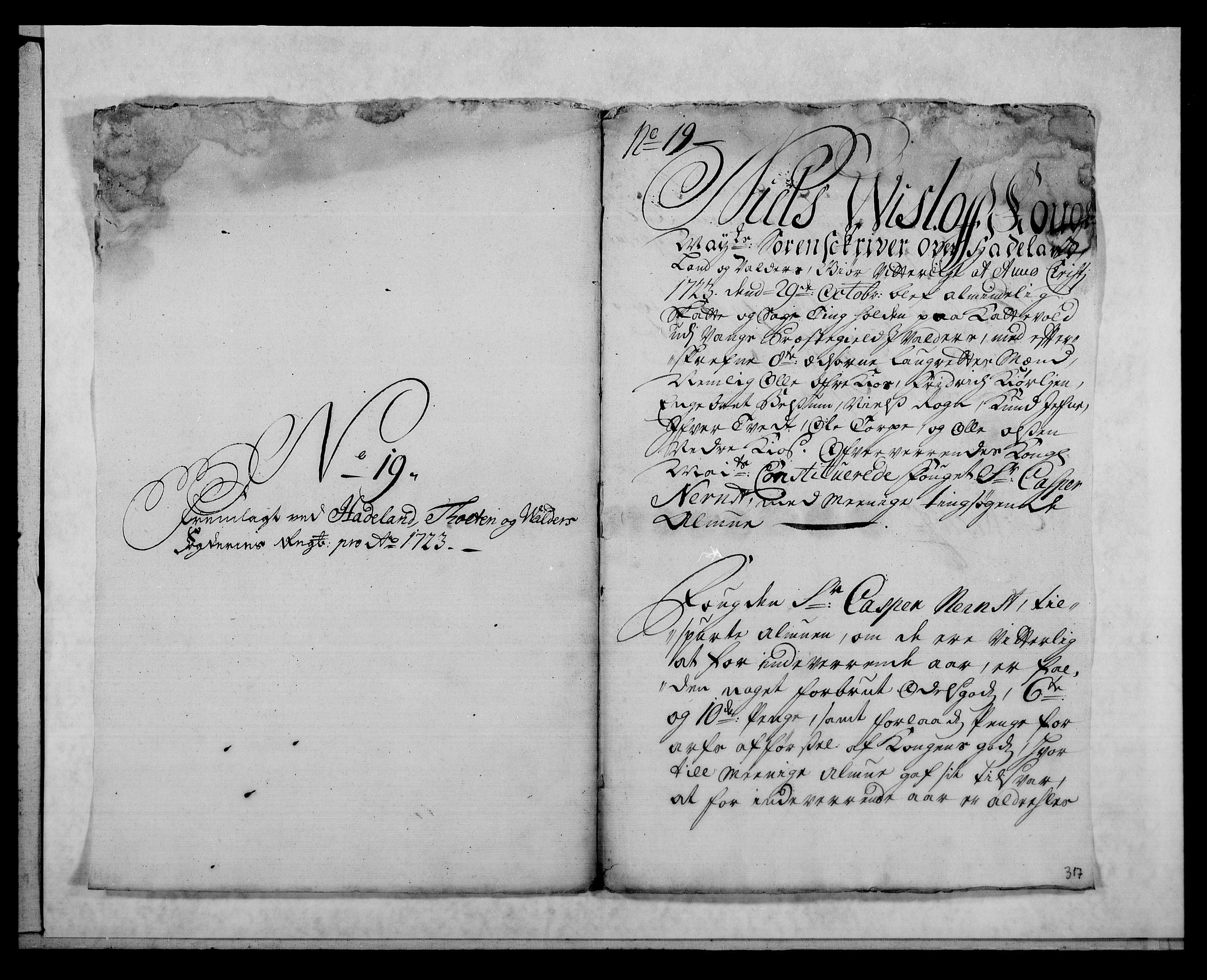 Rentekammeret inntil 1814, Reviderte regnskaper, Fogderegnskap, AV/RA-EA-4092/R18/L1328: Fogderegnskap Hadeland, Toten og Valdres, 1723, s. 330