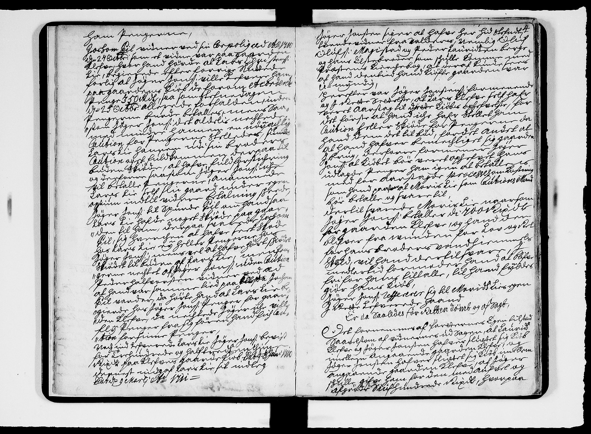 Sorenskriverier i Gudbrandsdalen, AV/SAH-TING-036/G/Gb/Gbc/L0002: Tingbok - Nord- og Sør-Gudbrandsdal, 1711, s. 3b-4a