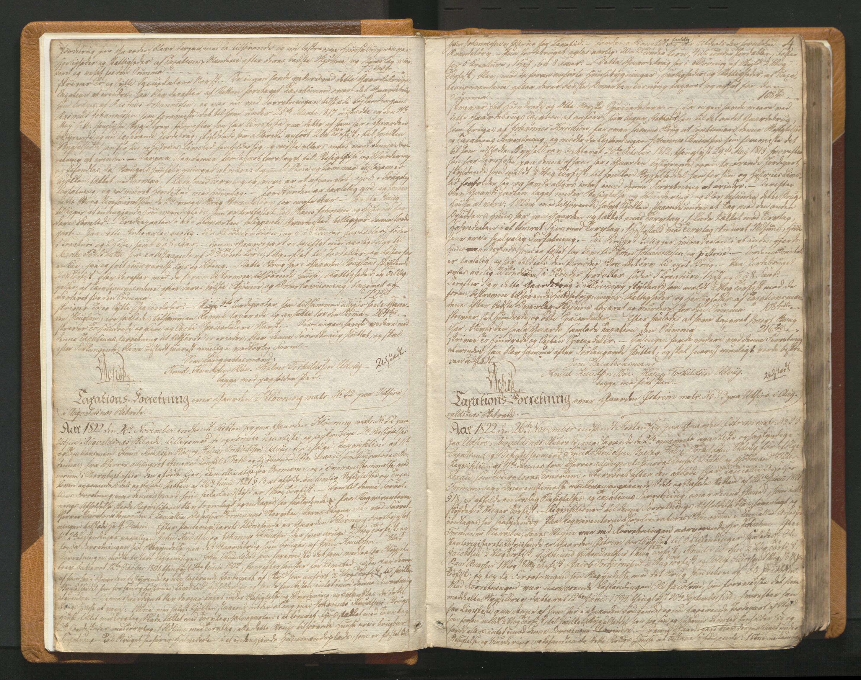 Karmsund sorenskriveri, AV/SAST-A-100311/01/I/IA/IAB/L0002: TINGBOK, 1822-1833, s. 3b-4a