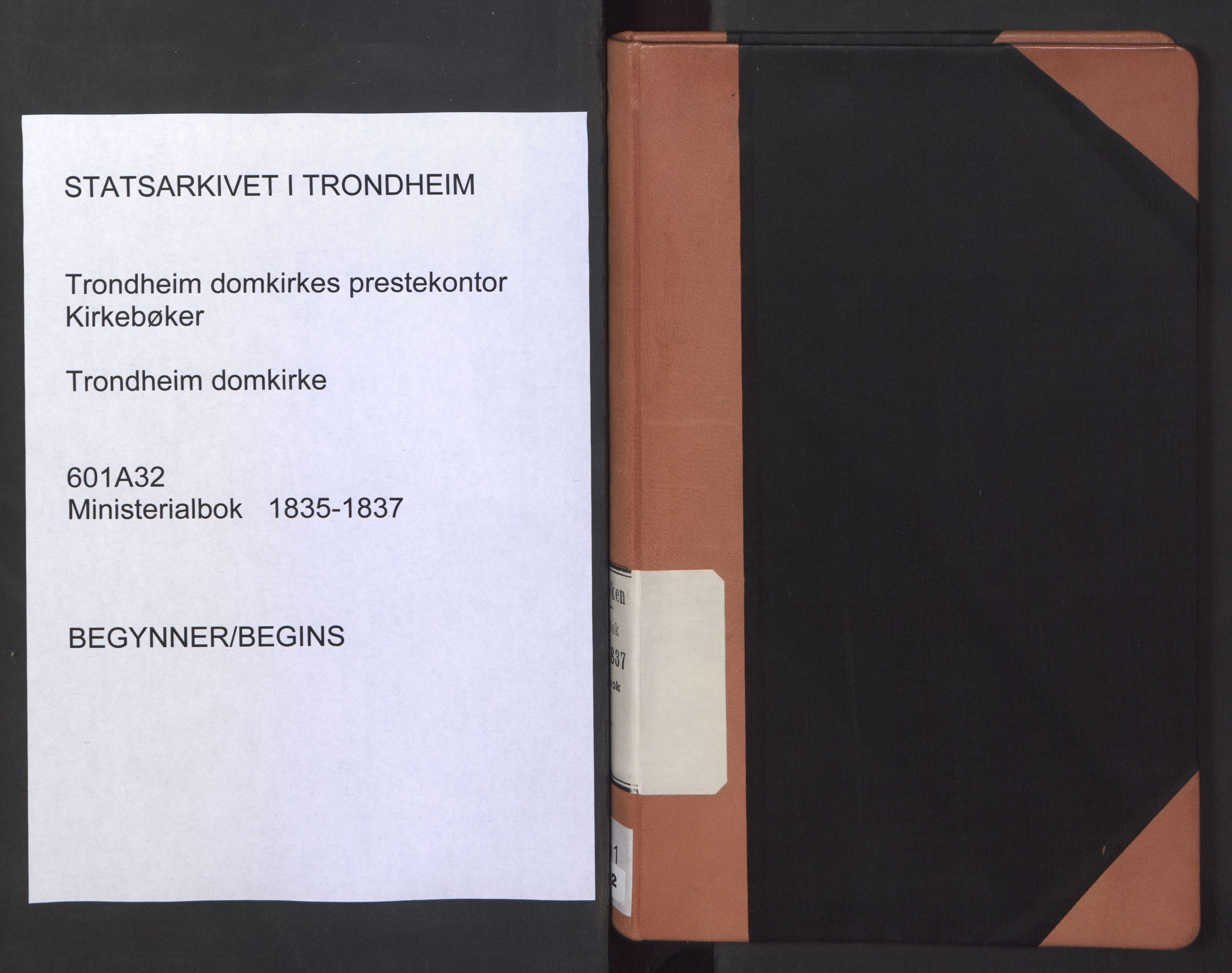 Ministerialprotokoller, klokkerbøker og fødselsregistre - Sør-Trøndelag, SAT/A-1456/601/L0065: Dagregister nr. 601A32, 1835-1837