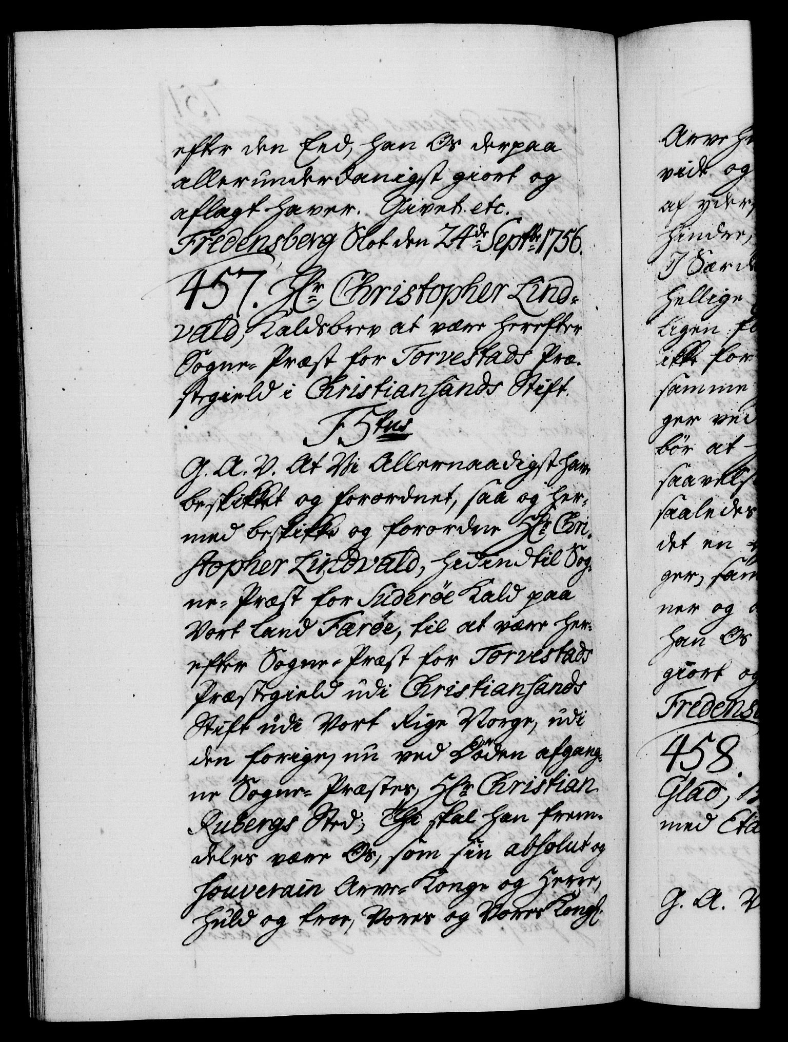 Danske Kanselli 1572-1799, AV/RA-EA-3023/F/Fc/Fca/Fcaa/L0039: Norske registre, 1755-1756, s. 751b