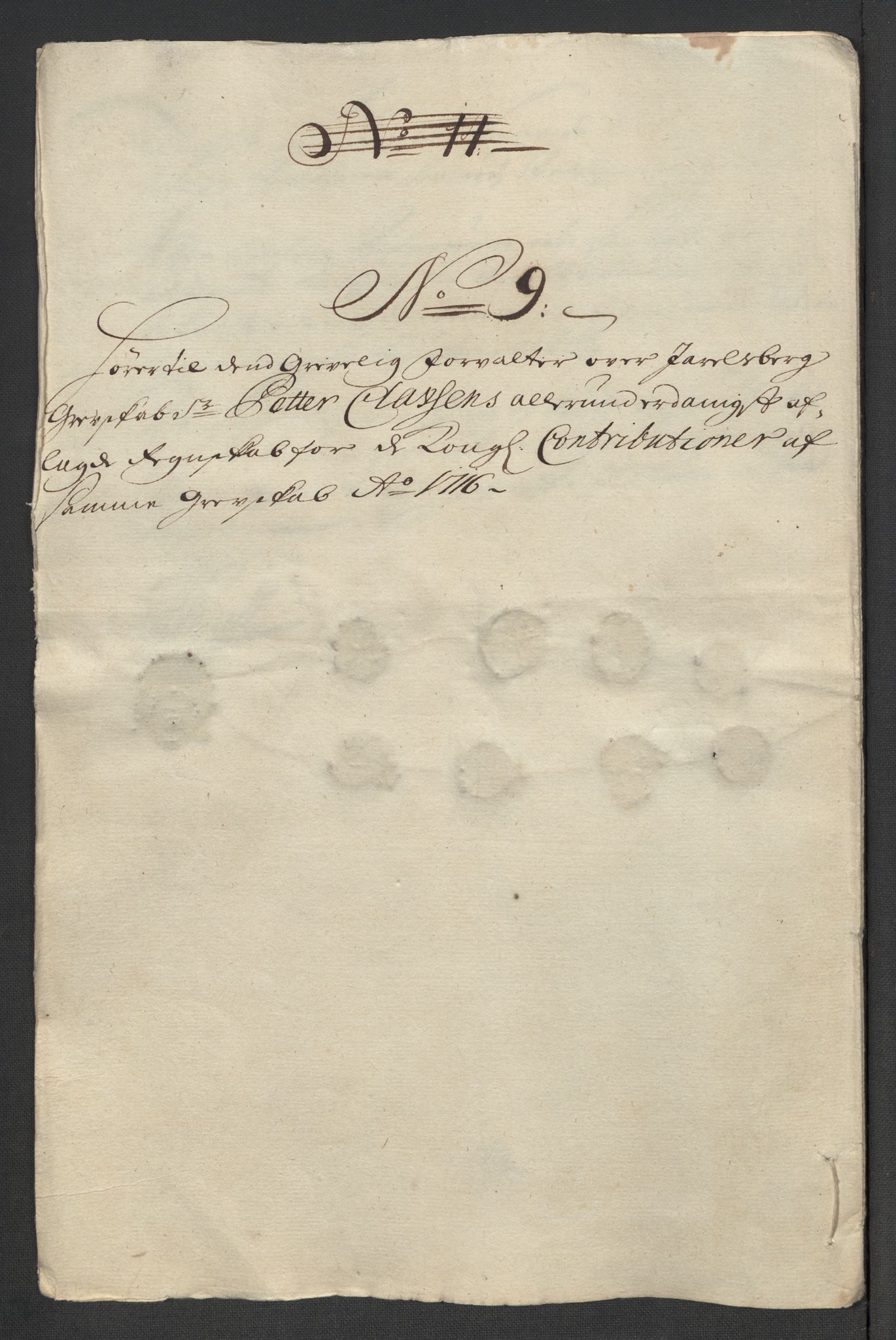 Rentekammeret inntil 1814, Reviderte regnskaper, Fogderegnskap, RA/EA-4092/R32/L1880: Fogderegnskap Jarlsberg grevskap, 1716, s. 164