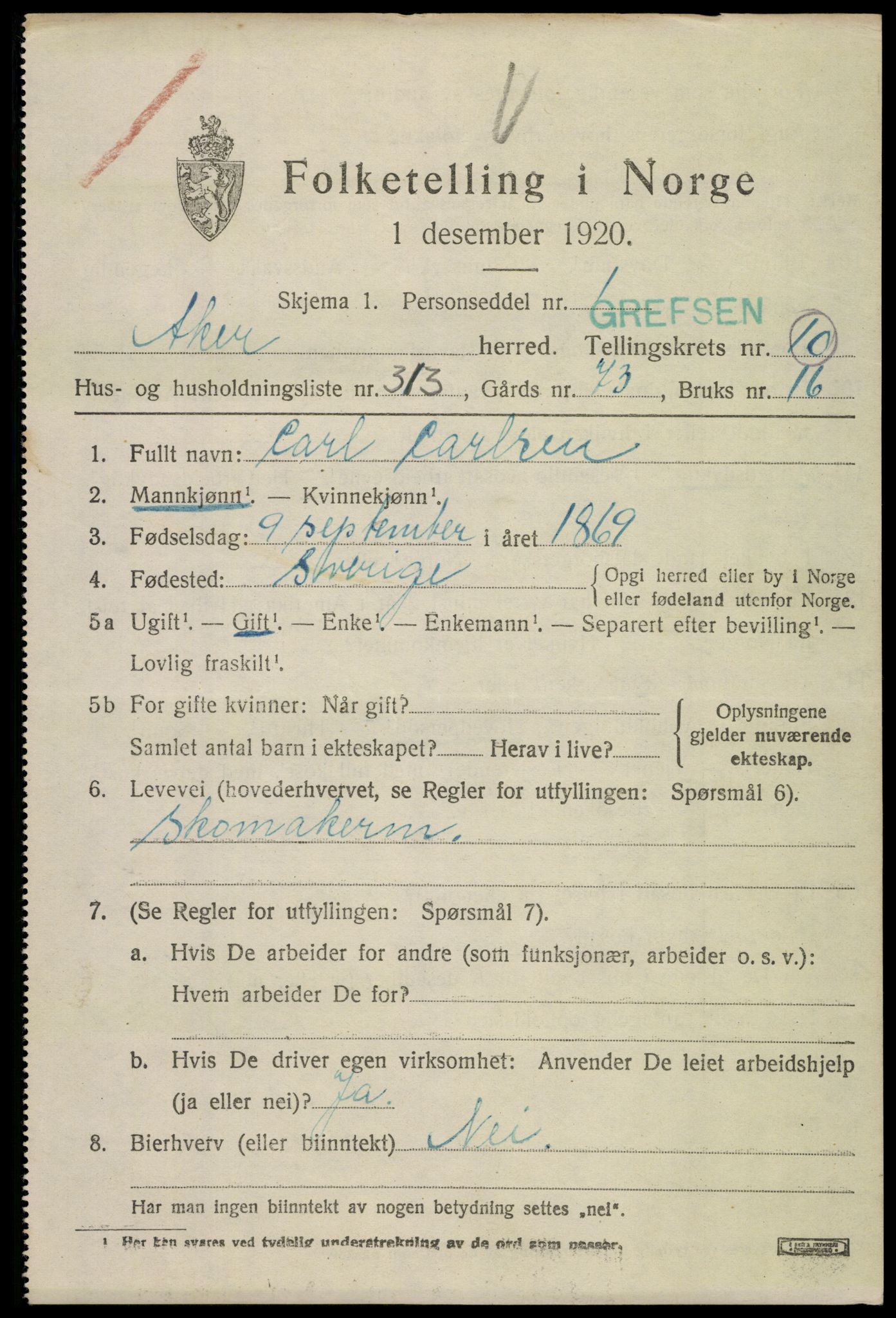 SAO, Folketelling 1920 for 0218 Aker herred, 1920, s. 69964