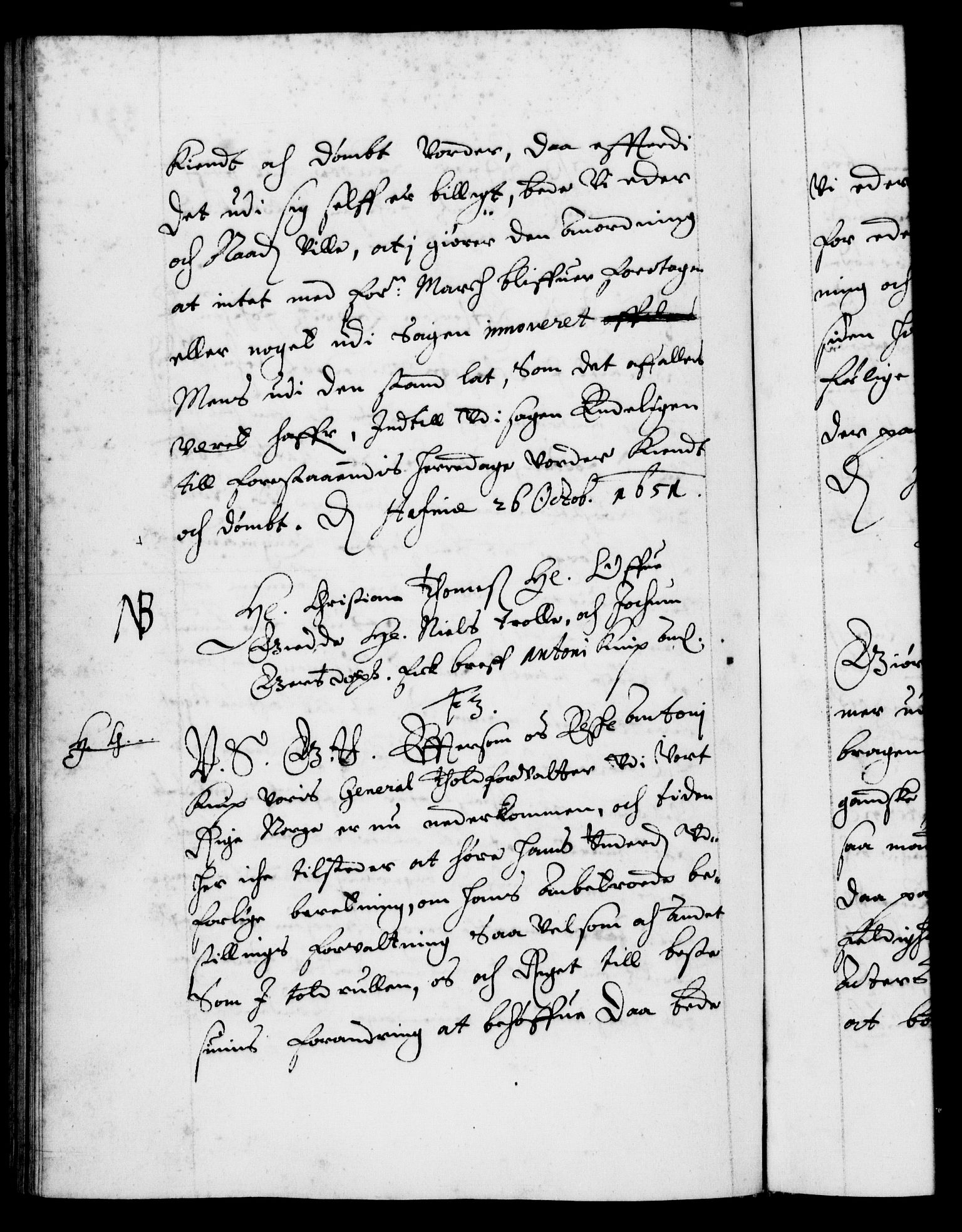 Danske Kanselli 1572-1799, RA/EA-3023/F/Fc/Fca/Fcab/L0008: Norske tegnelser (mikrofilm), 1648-1652, s. 331b
