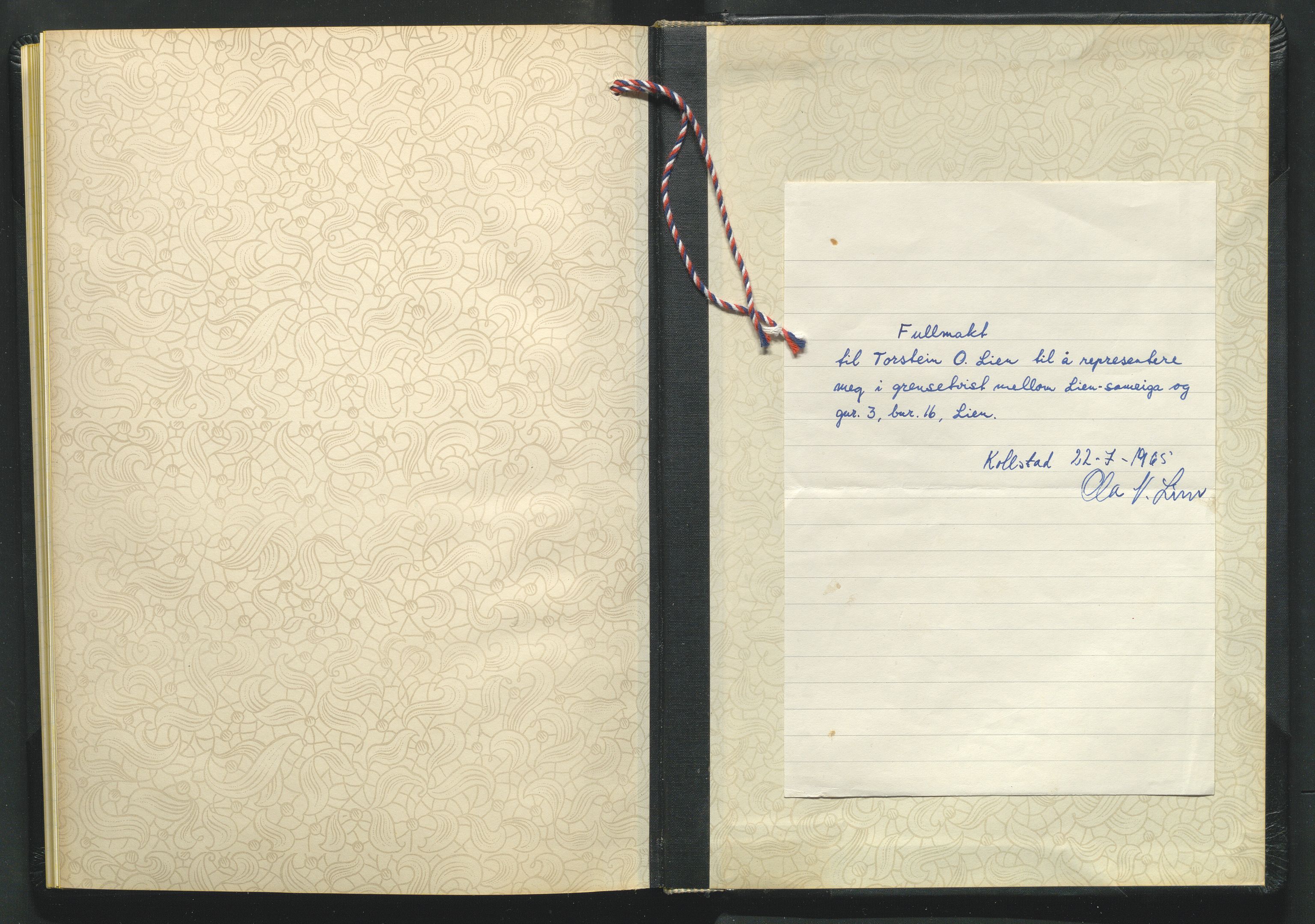 Valdres jordskifterett, AV/SAH-JORDSKIFTEO-003/G/Gb/L0001/0002: Rettsbøker - minnelige grensegangsforretninger i Øystre Slidre / Rettsbok - protokoll nr. 2, 1965