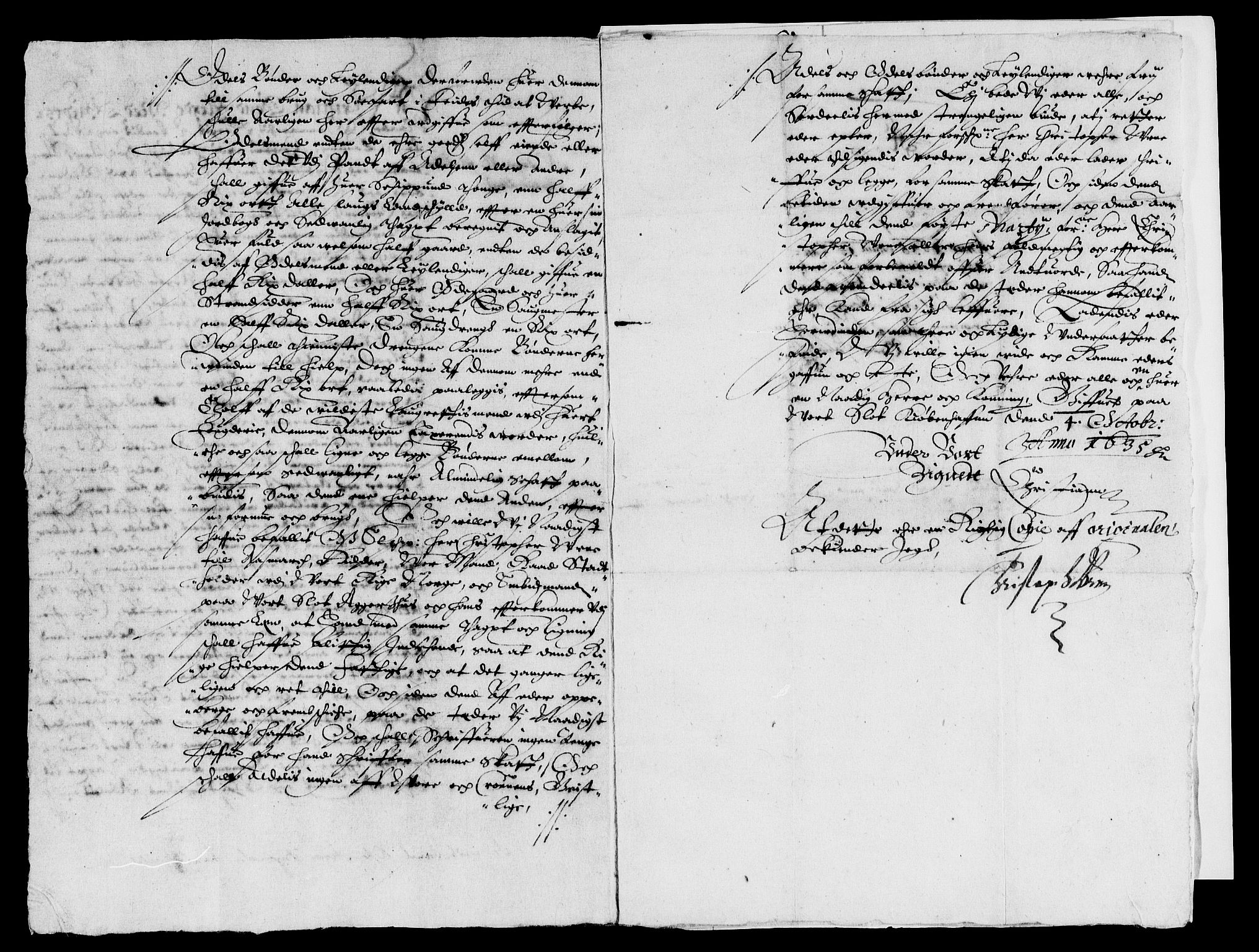 Rentekammeret inntil 1814, Reviderte regnskaper, Lensregnskaper, AV/RA-EA-5023/R/Rb/Rbg/L0004: Verne kloster len, 1635-1639