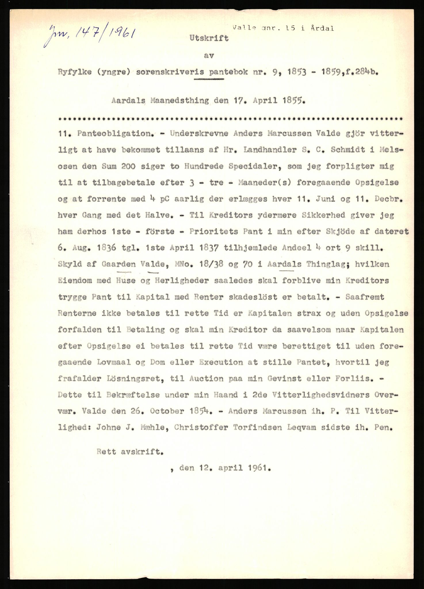 Statsarkivet i Stavanger, AV/SAST-A-101971/03/Y/Yj/L0091: Avskrifter sortert etter gårdsnavn: Ur - Vareberg, 1750-1930, s. 576