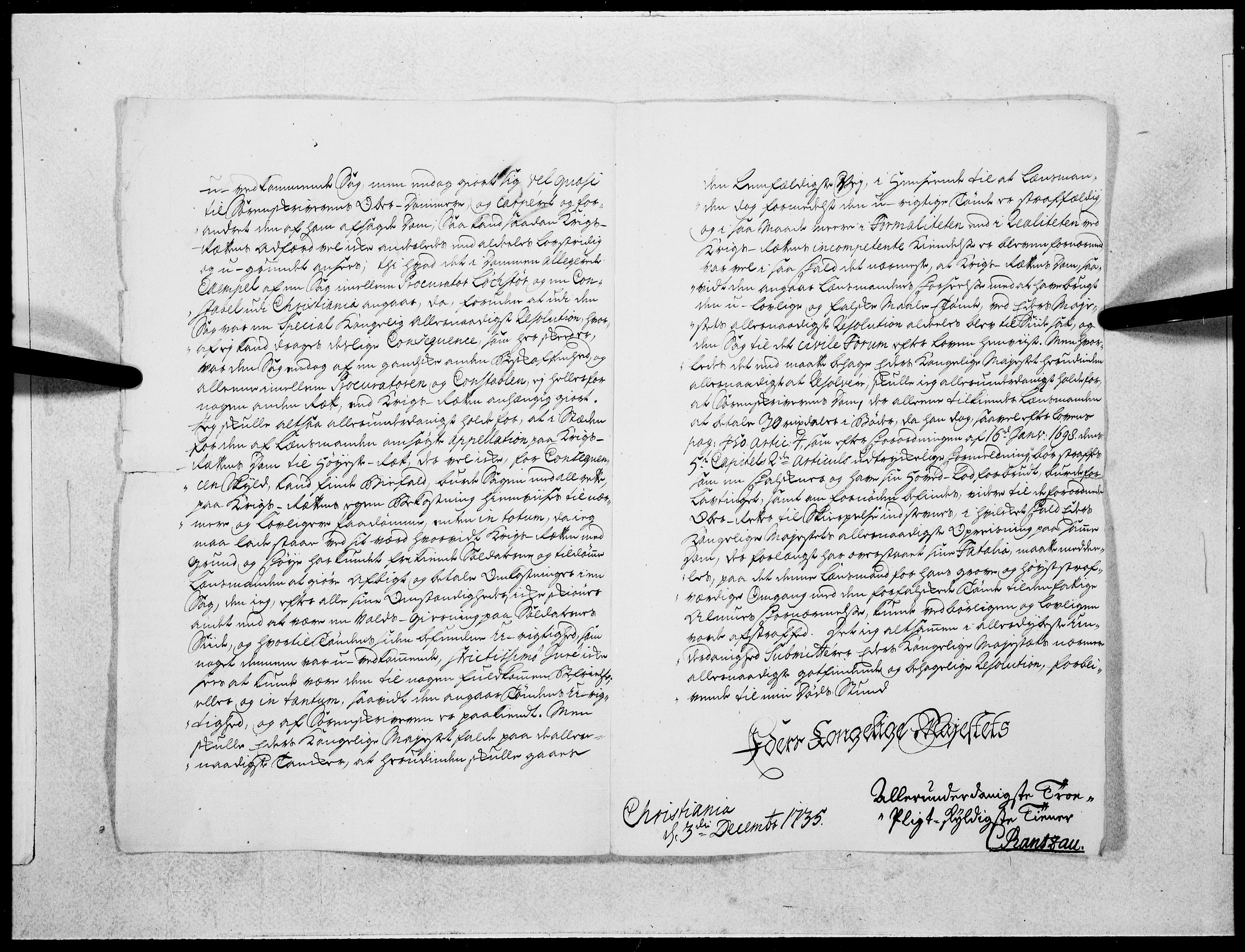 Danske Kanselli 1572-1799, AV/RA-EA-3023/F/Fc/Fcc/Fcca/L0122: Norske innlegg 1572-1799, 1736, s. 19
