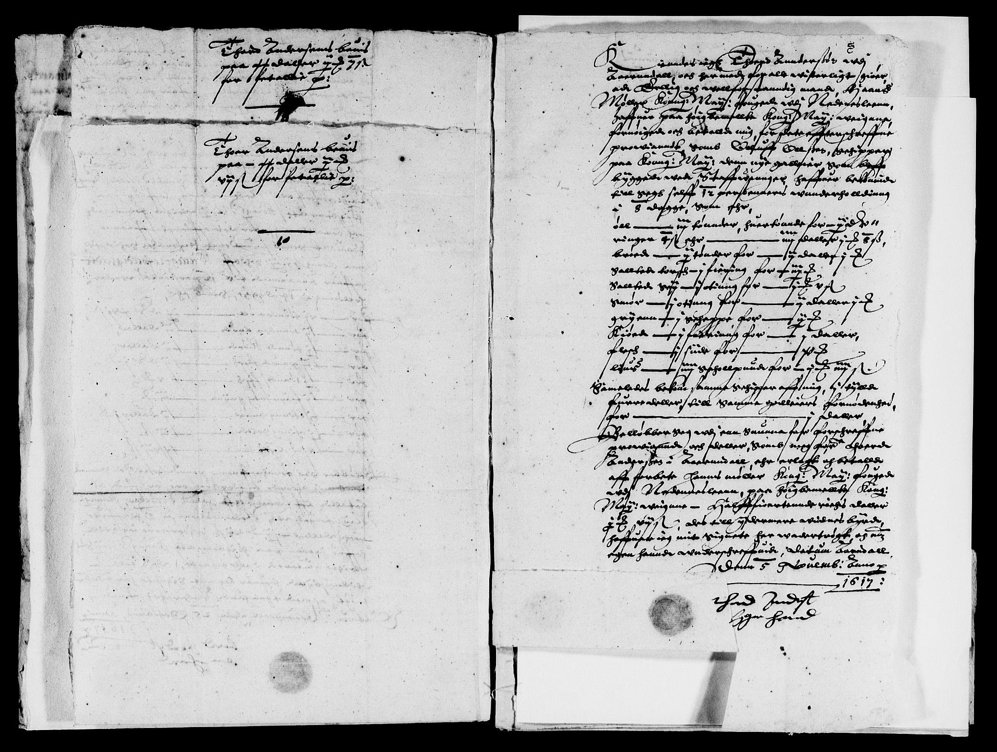 Rentekammeret inntil 1814, Reviderte regnskaper, Lensregnskaper, AV/RA-EA-5023/R/Rb/Rbq/L0009: Nedenes len. Mandals len. Råbyggelag., 1616-1618