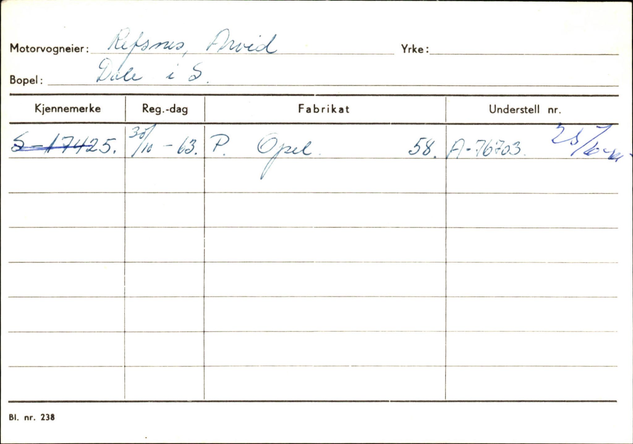 Statens vegvesen, Sogn og Fjordane vegkontor, SAB/A-5301/4/F/L0126: Eigarregister Fjaler M-Å. Leikanger A-Å, 1945-1975, s. 35