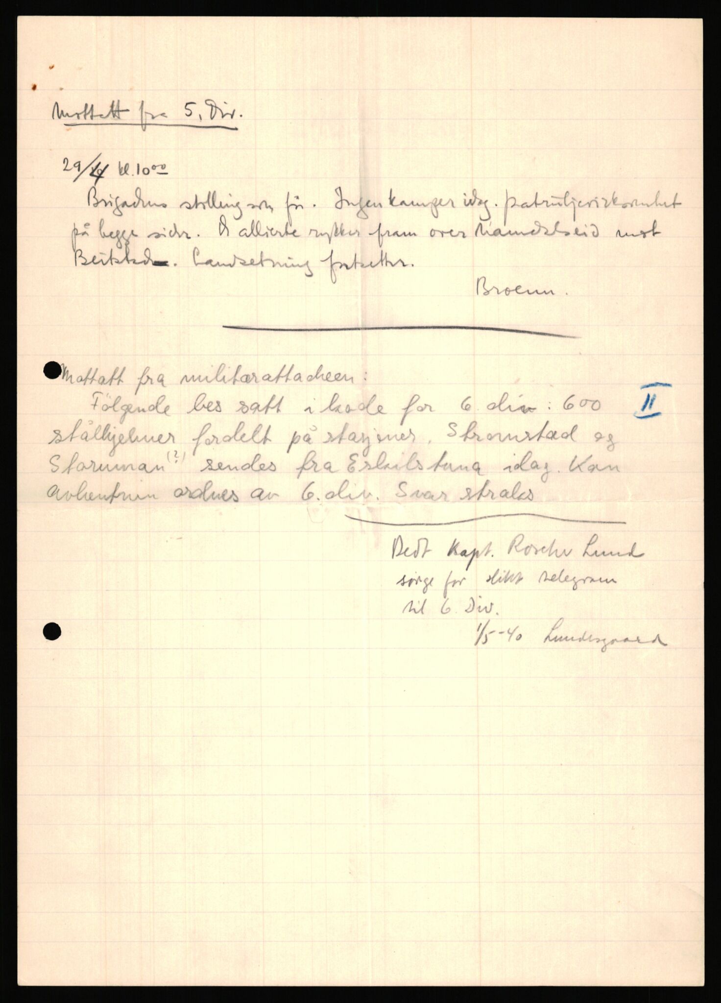 Forsvaret, Forsvarets krigshistoriske avdeling, AV/RA-RAFA-2017/Y/Ya/L0031: II-C-11-51 - Hærens overkommando, 1940, s. 492