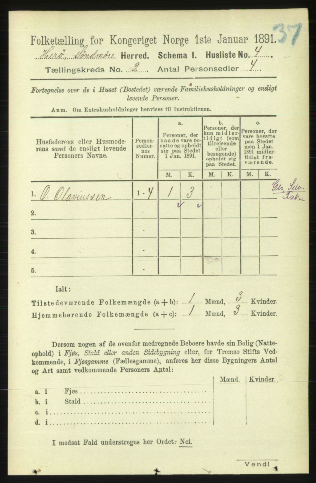 RA, Folketelling 1891 for 1515 Herøy herred, 1891, s. 449