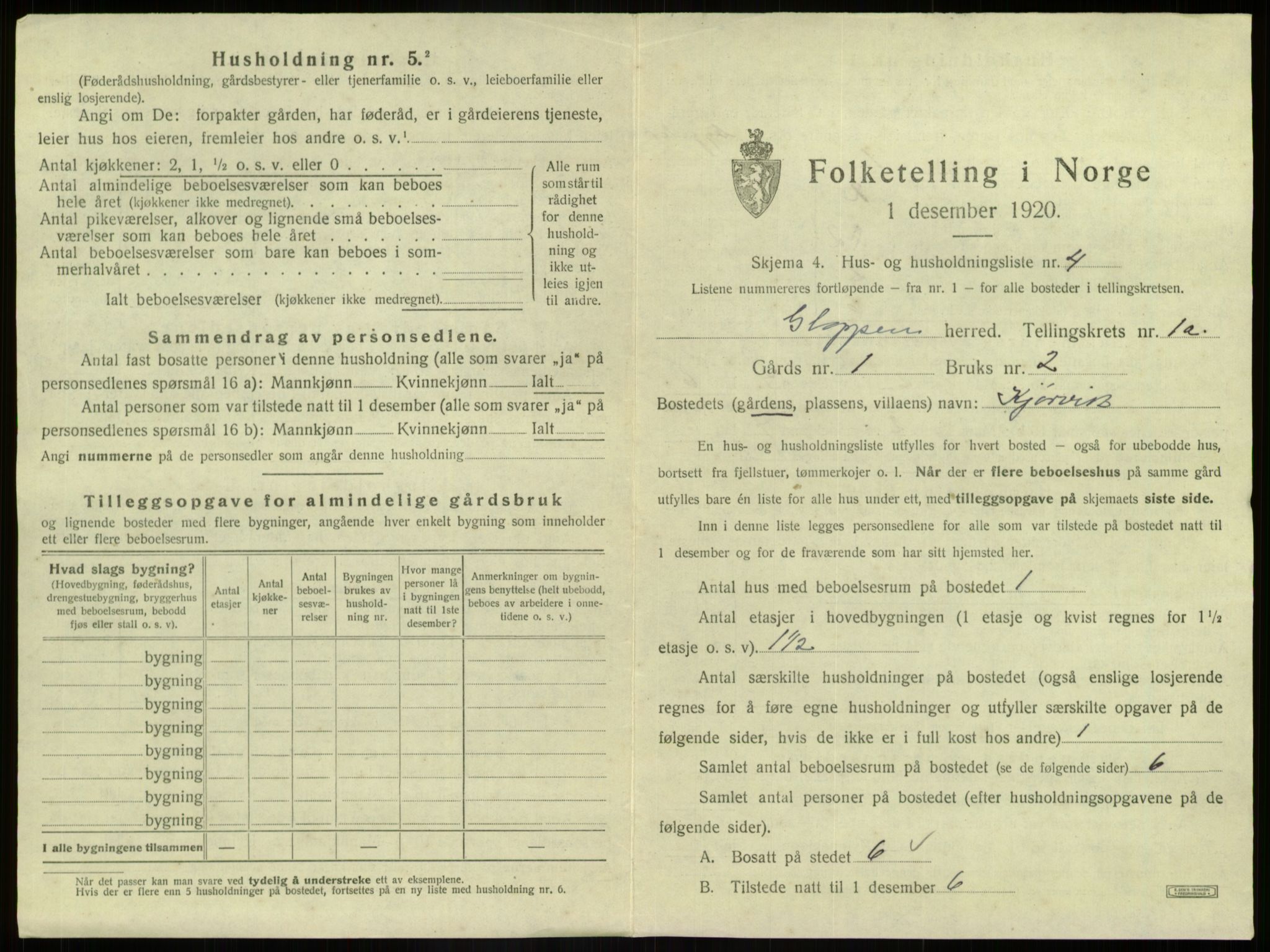 SAB, Folketelling 1920 for 1445 Gloppen herred, 1920, s. 59