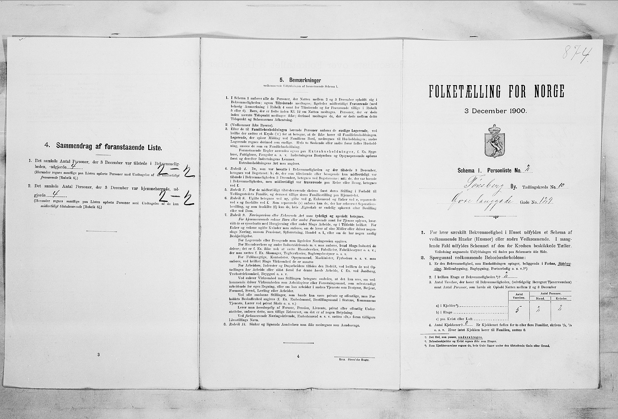 RA, Folketelling 1900 for 0705 Tønsberg kjøpstad, 1900, s. 1528