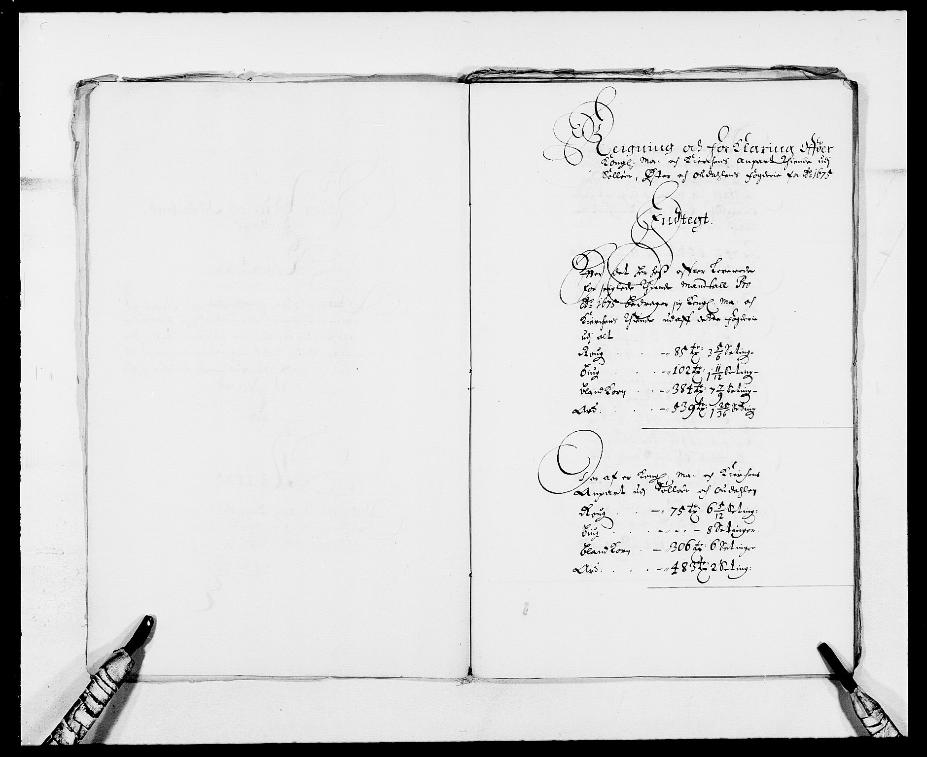 Rentekammeret inntil 1814, Reviderte regnskaper, Fogderegnskap, RA/EA-4092/R13/L0808: Fogderegnskap Solør, Odal og Østerdal, 1675, s. 3