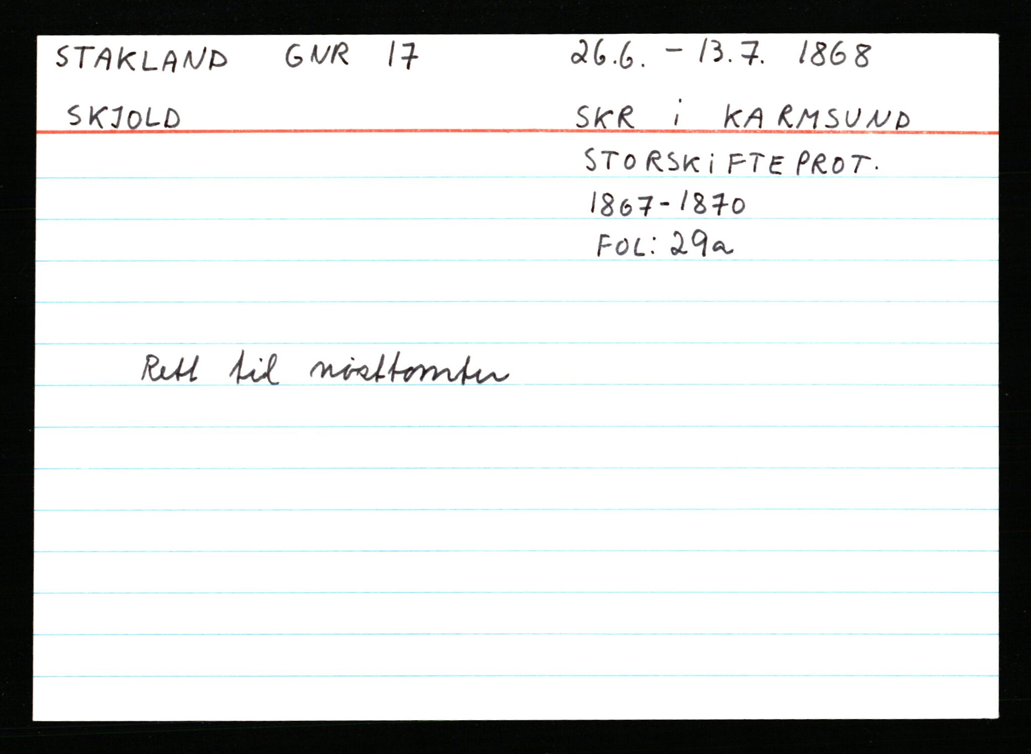 Statsarkivet i Stavanger, AV/SAST-A-101971/03/Y/Ym/L0054: Åstedskort sortert etter gårdsnavn: Soleim - Stavneim, 1600-1950, s. 221