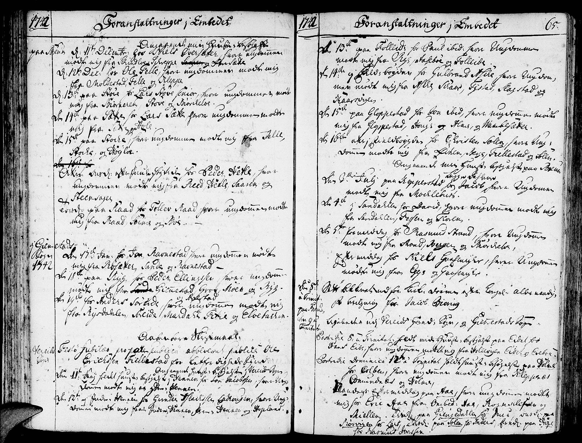 Gloppen sokneprestembete, AV/SAB-A-80101/H/Haa/Haaa/L0003: Ministerialbok nr. A 3, 1739-1757, s. 65