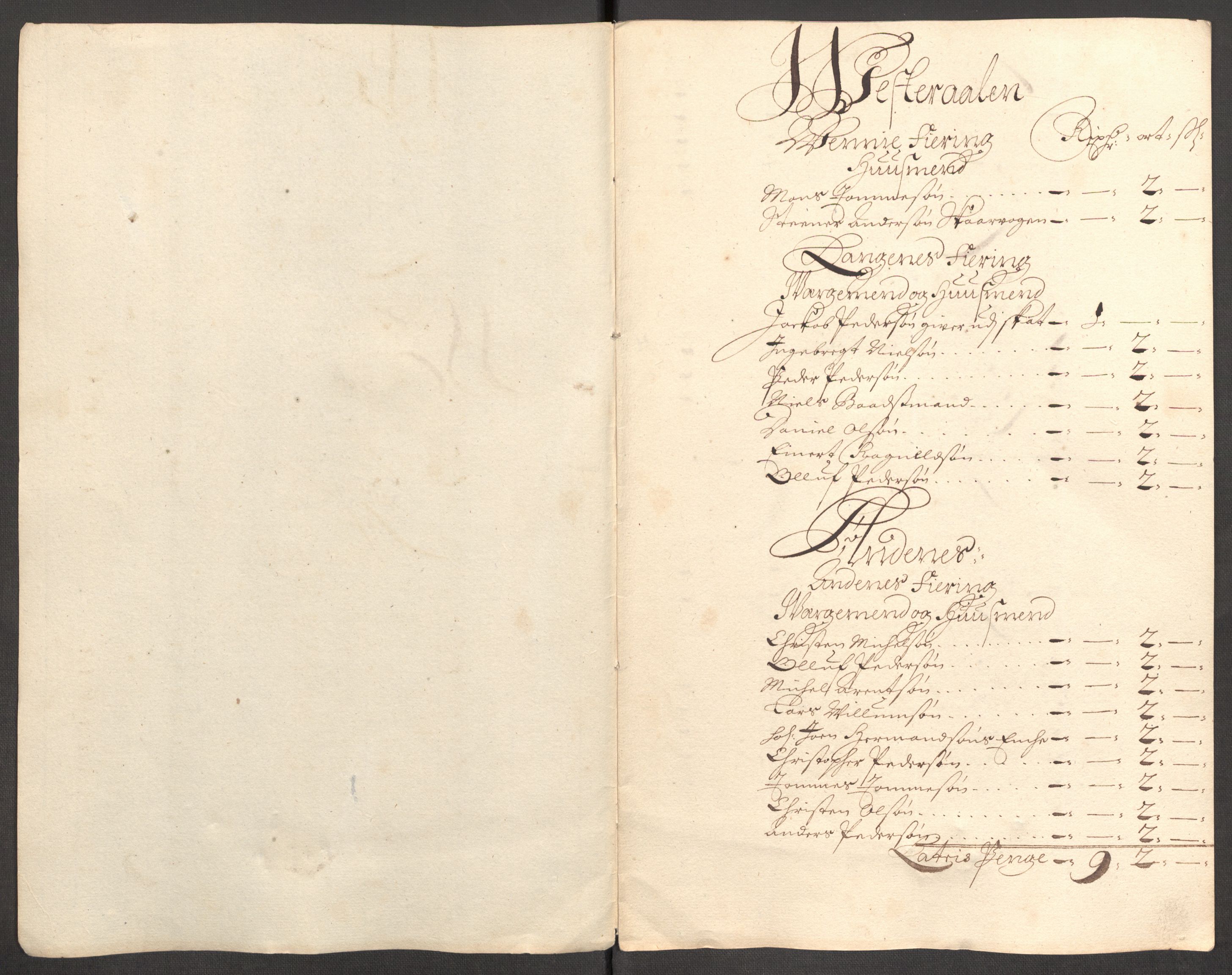 Rentekammeret inntil 1814, Reviderte regnskaper, Fogderegnskap, RA/EA-4092/R67/L4678: Fogderegnskap Vesterålen, Andenes og Lofoten, 1696-1708, s. 270