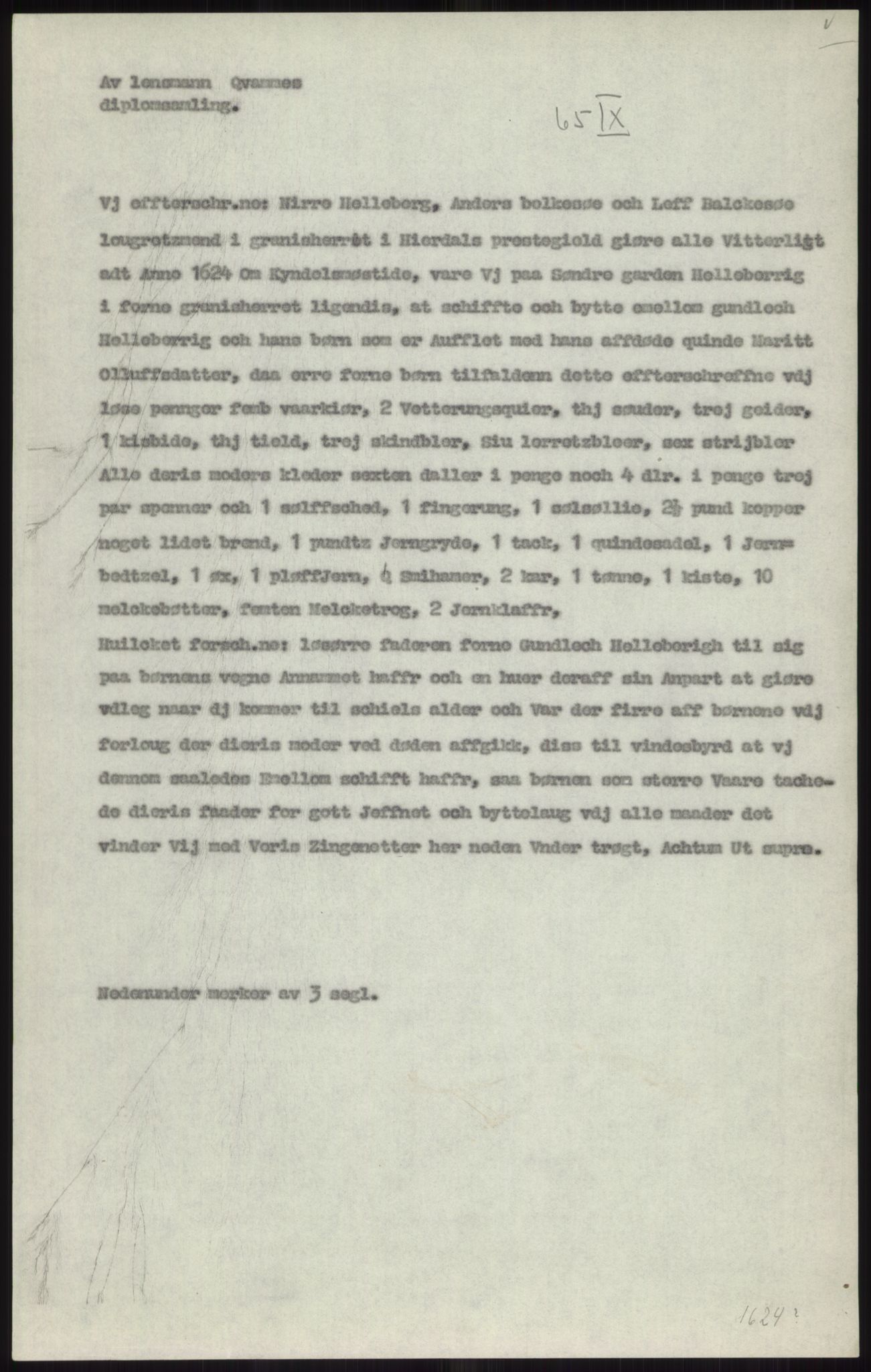 Samlinger til kildeutgivelse, Diplomavskriftsamlingen, AV/RA-EA-4053/H/Ha, s. 1919