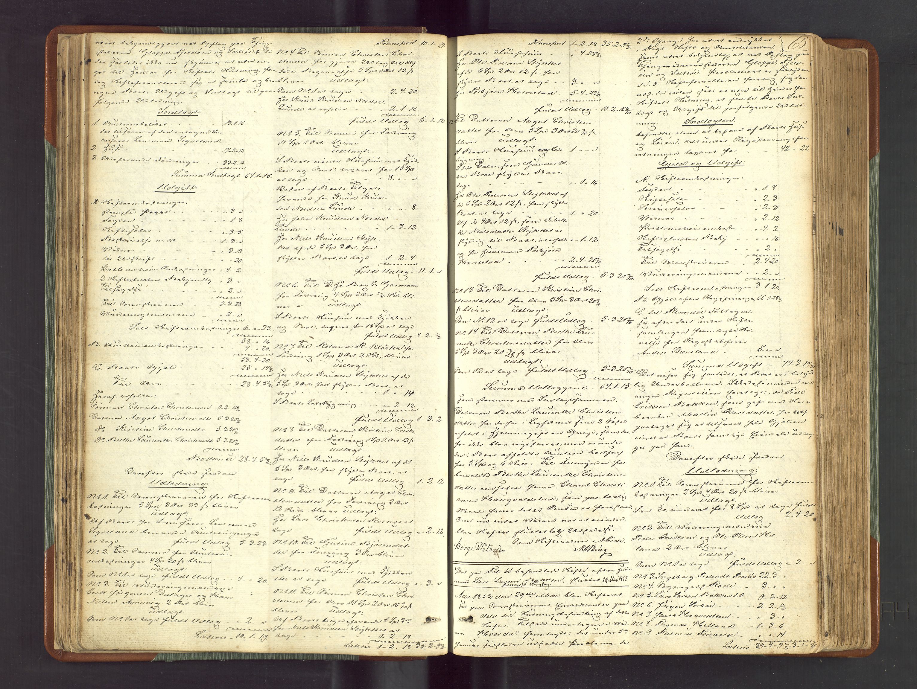 Ryfylke tingrett, AV/SAST-A-100055/001/IV/IVF/L0012a: Skifteforhandlingsprotokoll D1 Høle og Rennesøy, 1847-1880, s. 65