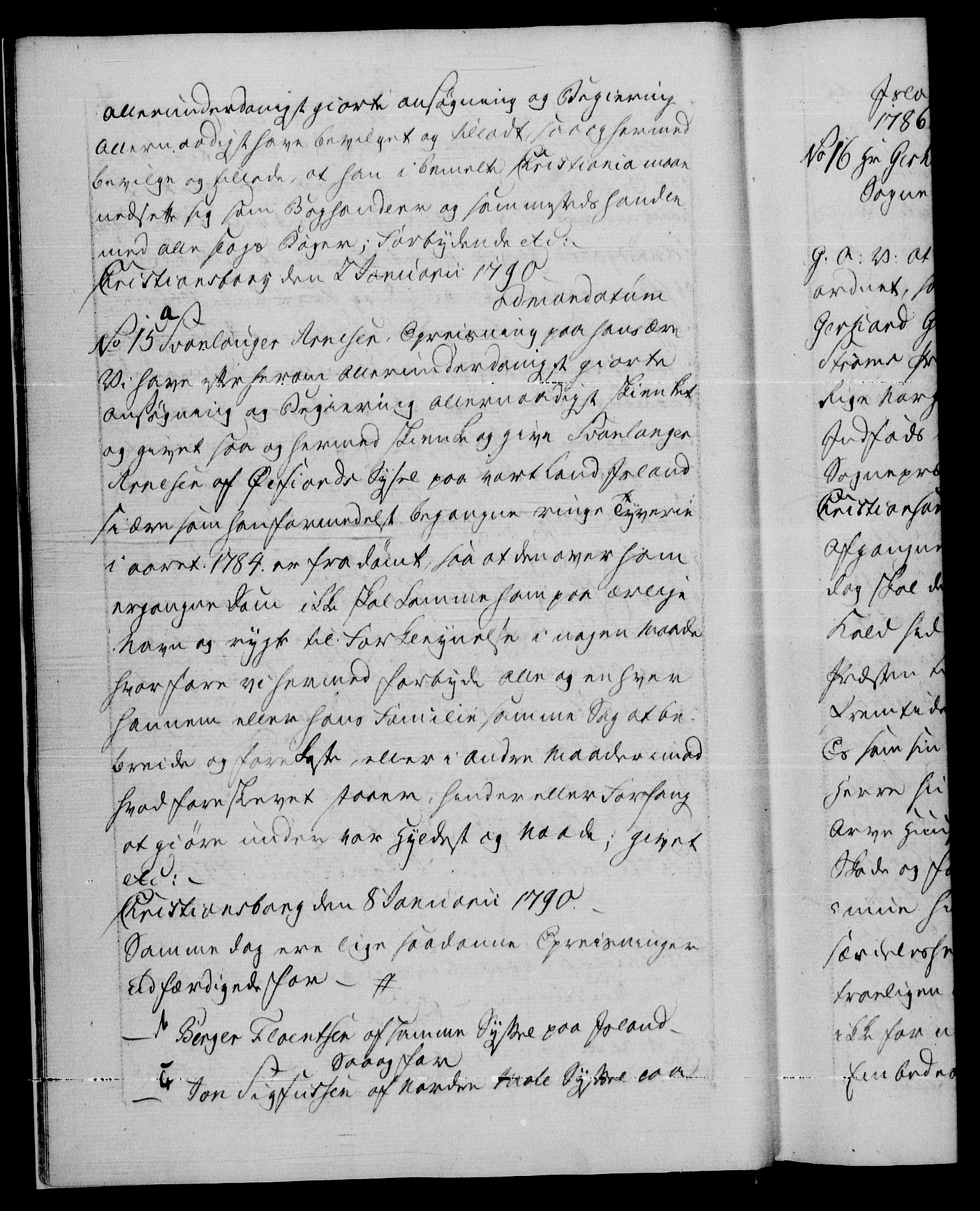 Danske Kanselli 1572-1799, AV/RA-EA-3023/F/Fc/Fca/Fcaa/L0053: Norske registre, 1790-1791, s. 9b