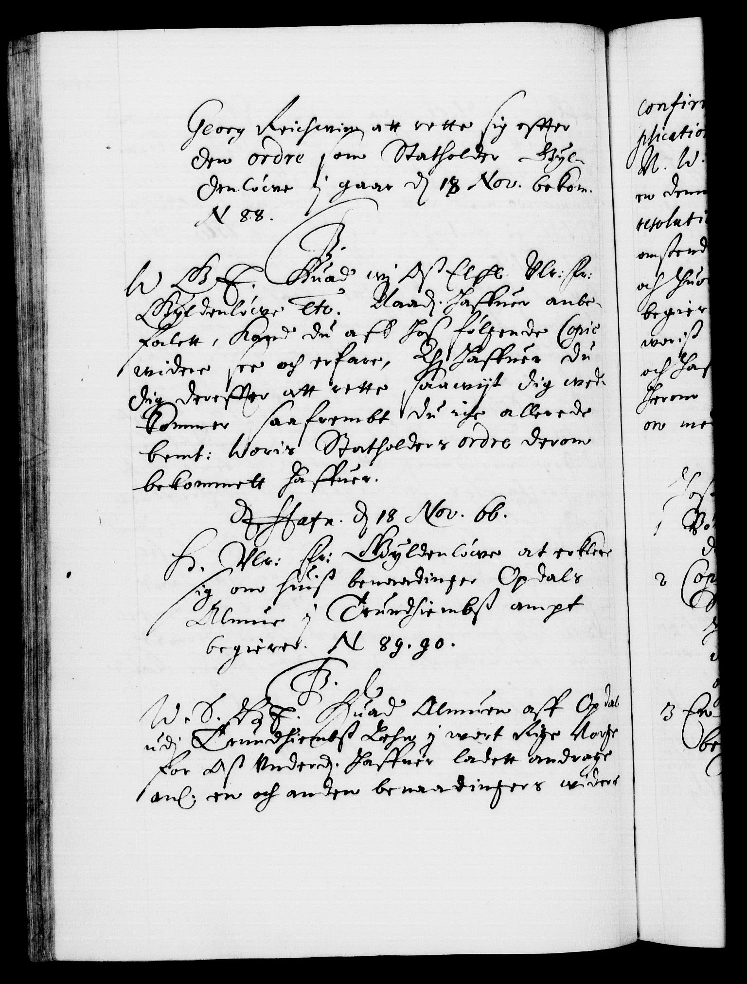 Danske Kanselli 1572-1799, AV/RA-EA-3023/F/Fc/Fca/Fcab/L0011: Norske tegnelser (mikrofilm), 1660-1670, s. 344b