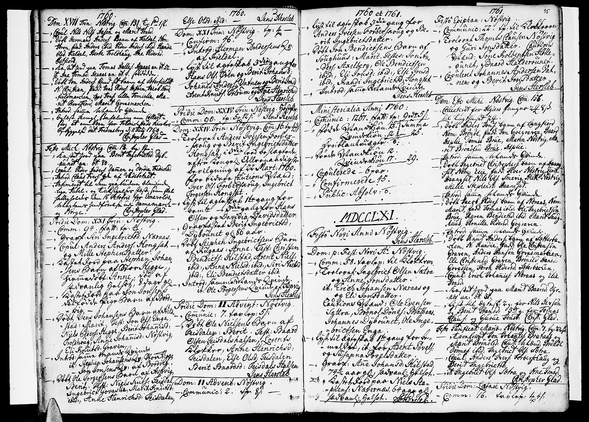 Ministerialprotokoller, klokkerbøker og fødselsregistre - Nordland, AV/SAT-A-1459/814/L0222: Ministerialbok nr. 814A03, 1752-1819, s. 15