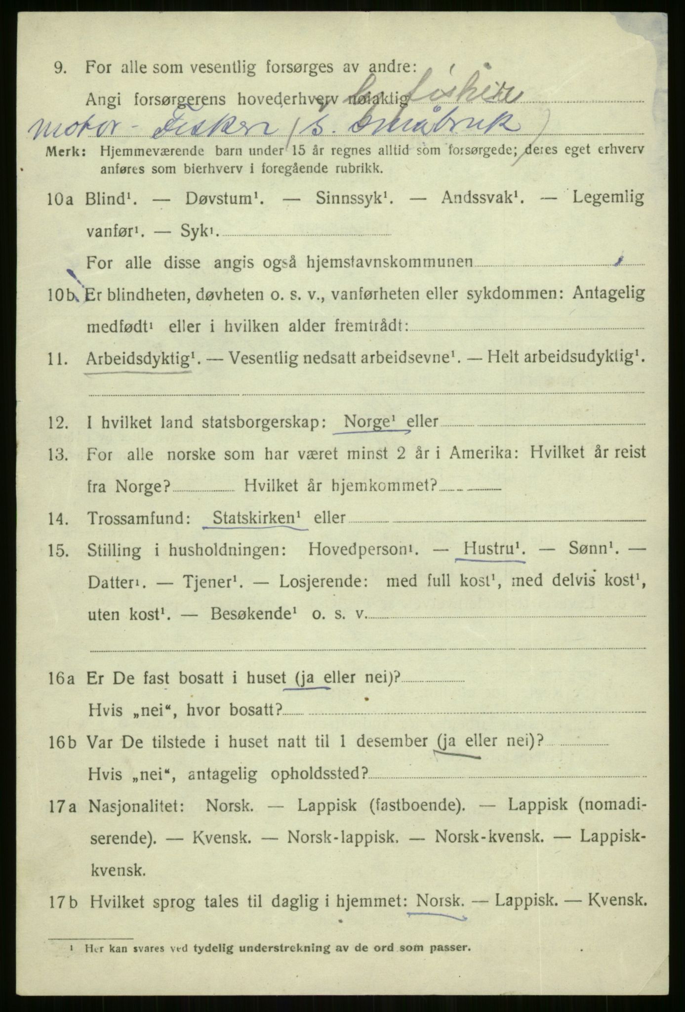 SATØ, Folketelling 1920 for 1937 Sørfjord herred, 1920, s. 2205