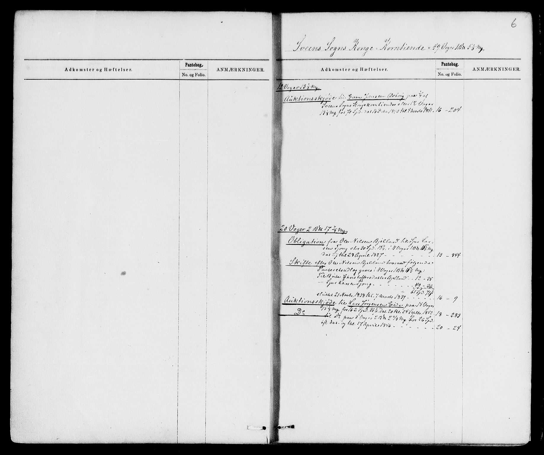 Sunnhordland sorenskrivar, SAB/A-2401/1/G/Ga/Gak/L0003: Panteregister nr. II.A.k.3, 1866-1920, s. 6