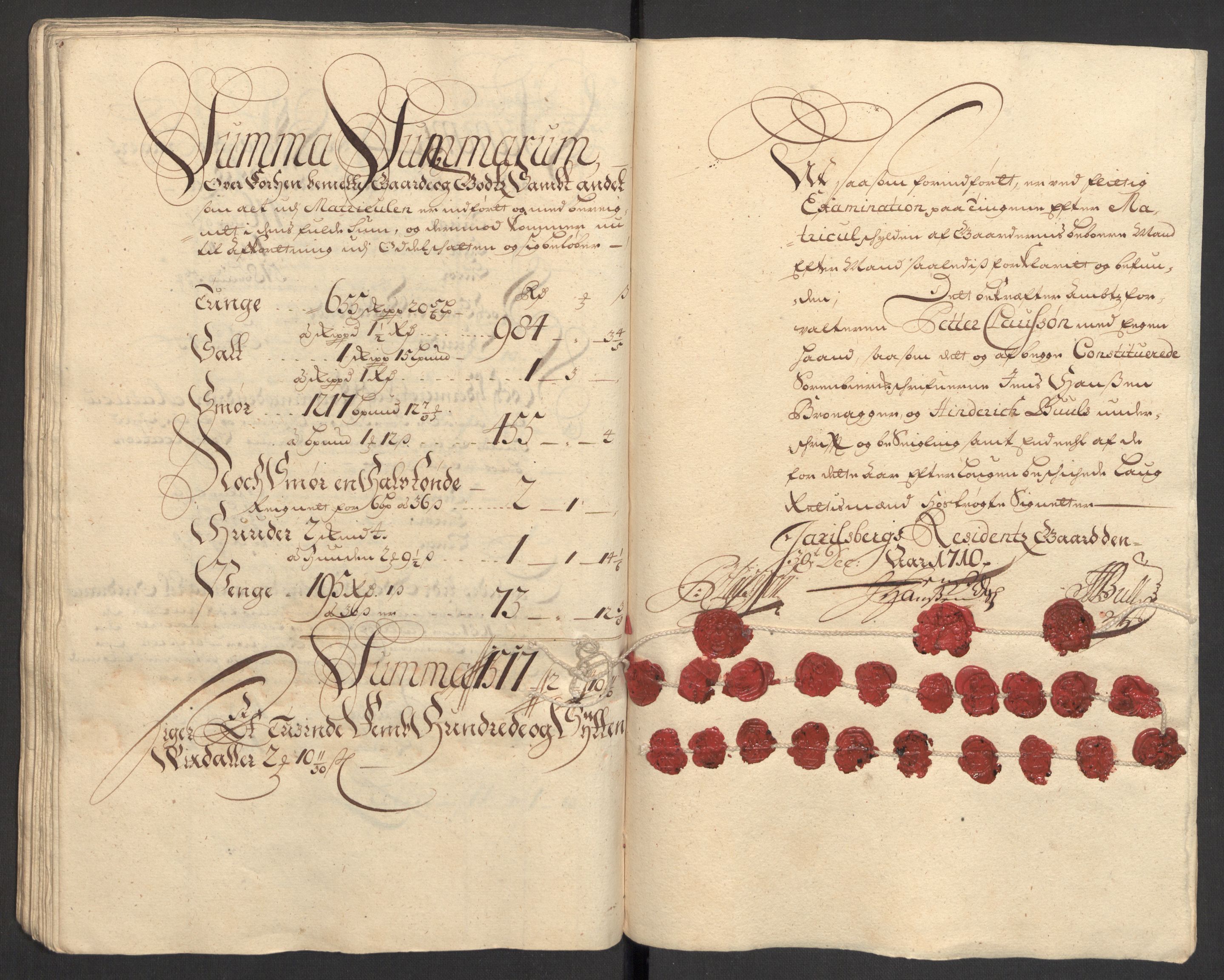 Rentekammeret inntil 1814, Reviderte regnskaper, Fogderegnskap, RA/EA-4092/R32/L1875: Fogderegnskap Jarlsberg grevskap, 1710, s. 318