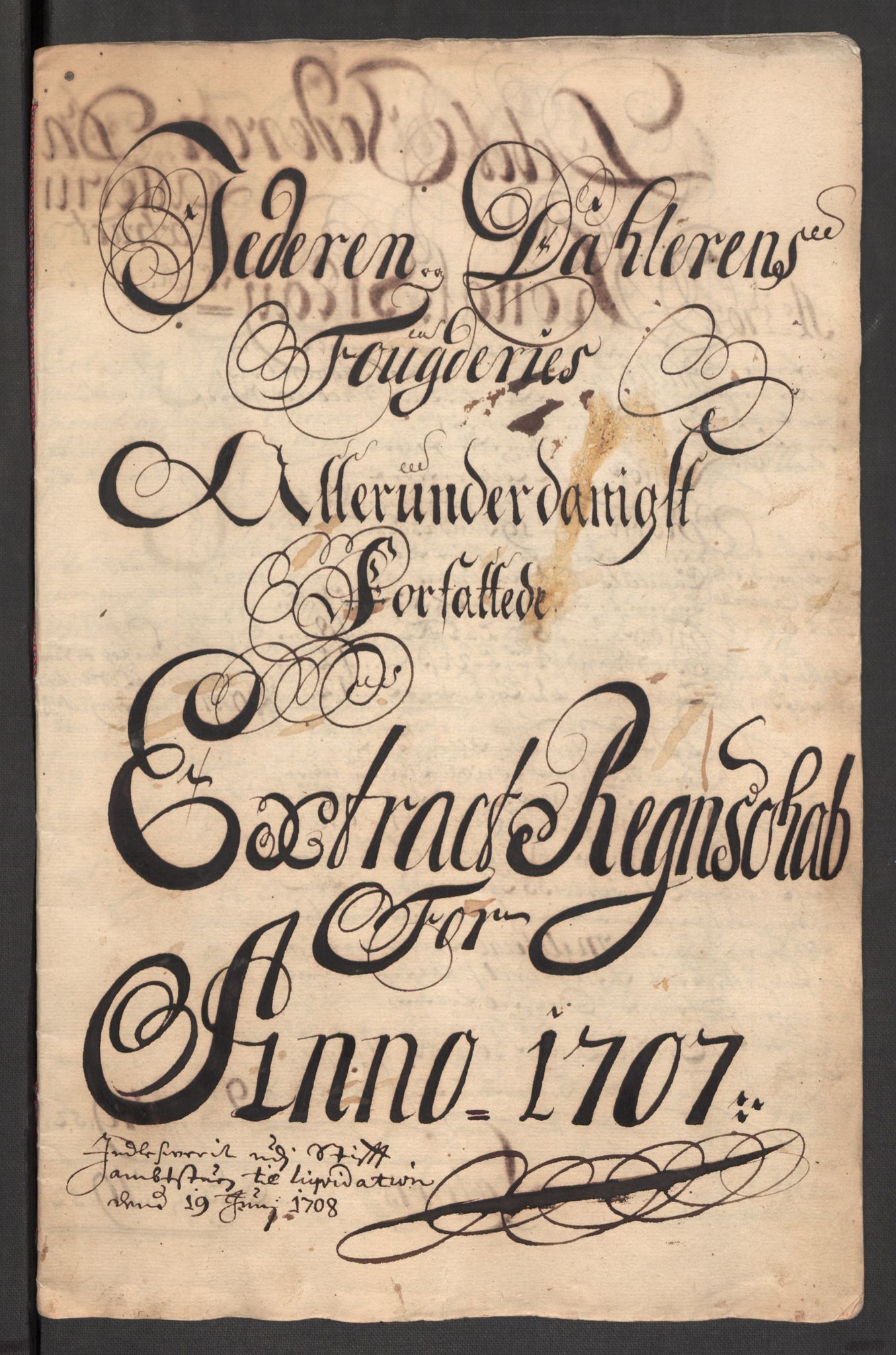 Rentekammeret inntil 1814, Reviderte regnskaper, Fogderegnskap, AV/RA-EA-4092/R46/L2733: Fogderegnskap Jæren og Dalane, 1705-1708, s. 260