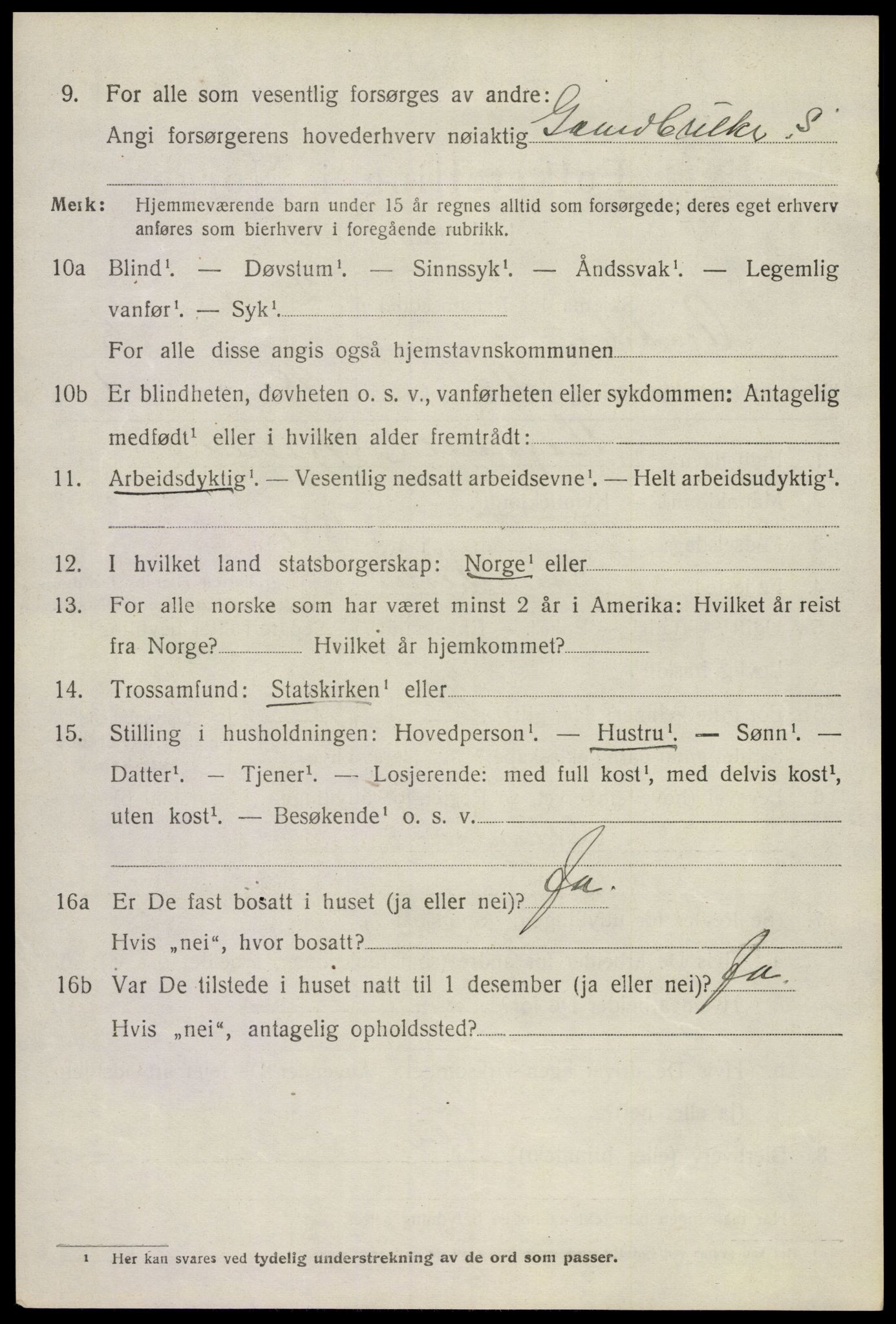 SAKO, Folketelling 1920 for 0719 Andebu herred, 1920, s. 5491