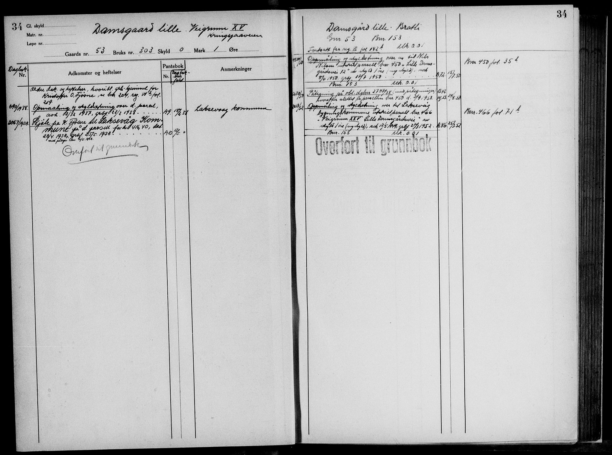 Midhordland sorenskriveri, AV/SAB-A-3001/1/G/Ga/Gab/L0117: Panteregister nr. II.A.b.117, s. 34