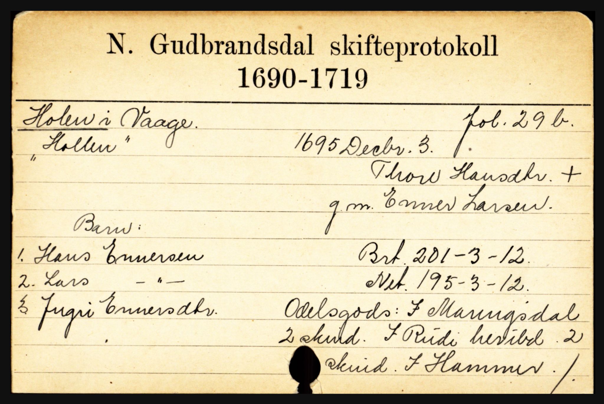 Nord-Gudbrandsdal tingrett, SAH/TING-002/J, 1658-1900, s. 5589