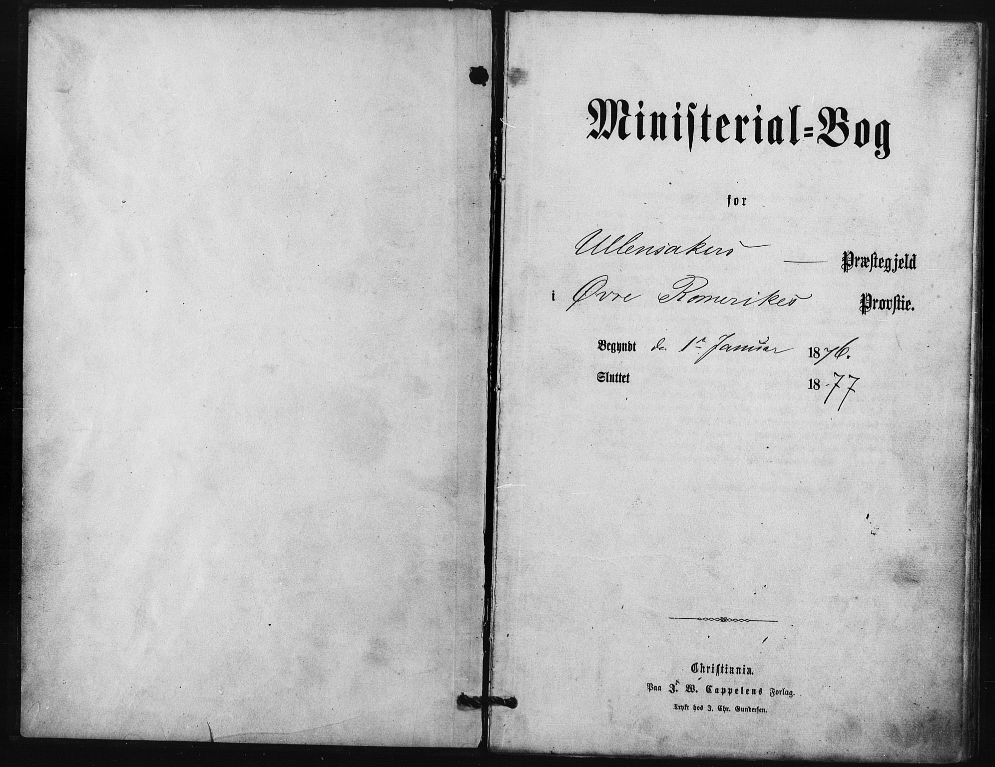 Ullensaker prestekontor Kirkebøker, AV/SAO-A-10236a/F/Fa/L0018: Ministerialbok nr. I 18, 1876-1877