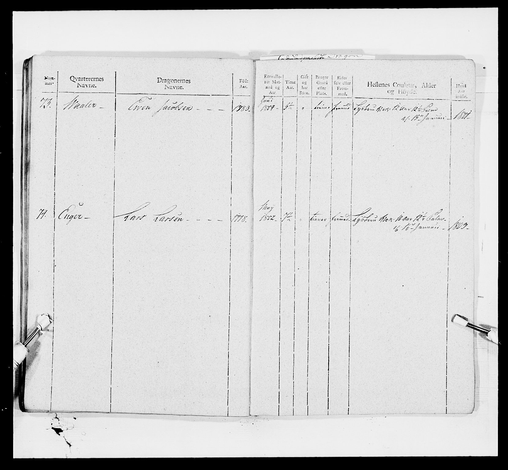 Generalitets- og kommissariatskollegiet, Det kongelige norske kommissariatskollegium, AV/RA-EA-5420/E/Eh/L0008: Akershusiske dragonregiment, 1807-1813, s. 295