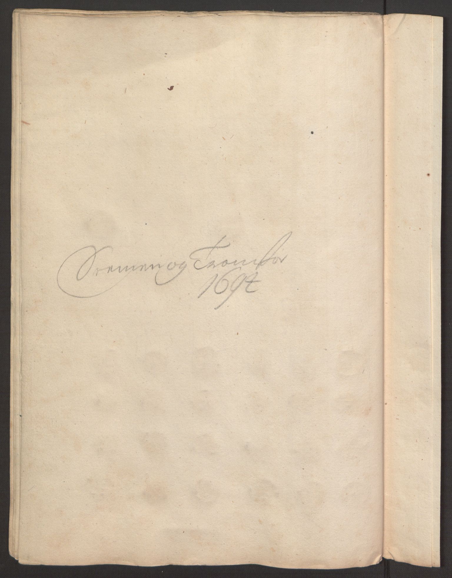 Rentekammeret inntil 1814, Reviderte regnskaper, Fogderegnskap, RA/EA-4092/R68/L4753: Fogderegnskap Senja og Troms, 1694-1696, s. 118