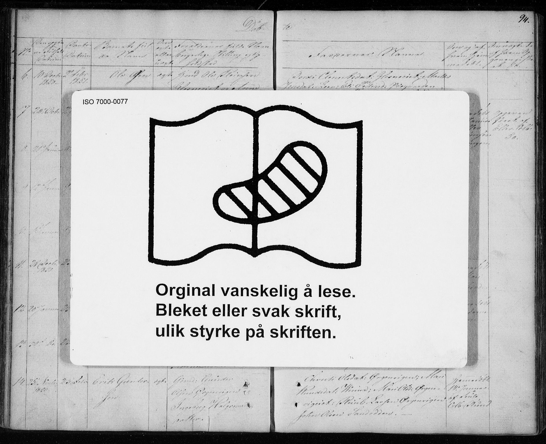 Krødsherad kirkebøker, AV/SAKO-A-19/F/Fa/L0002: Ministerialbok nr. 2, 1829-1851, s. 94