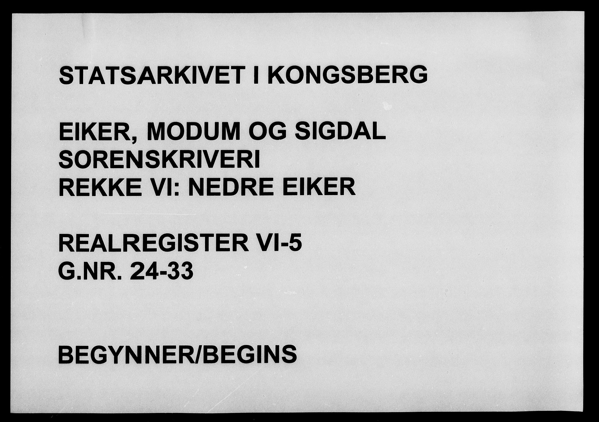 Eiker, Modum og Sigdal sorenskriveri, AV/SAKO-A-123/G/Gb/Gbf/L0005: Panteregister nr. VI 5