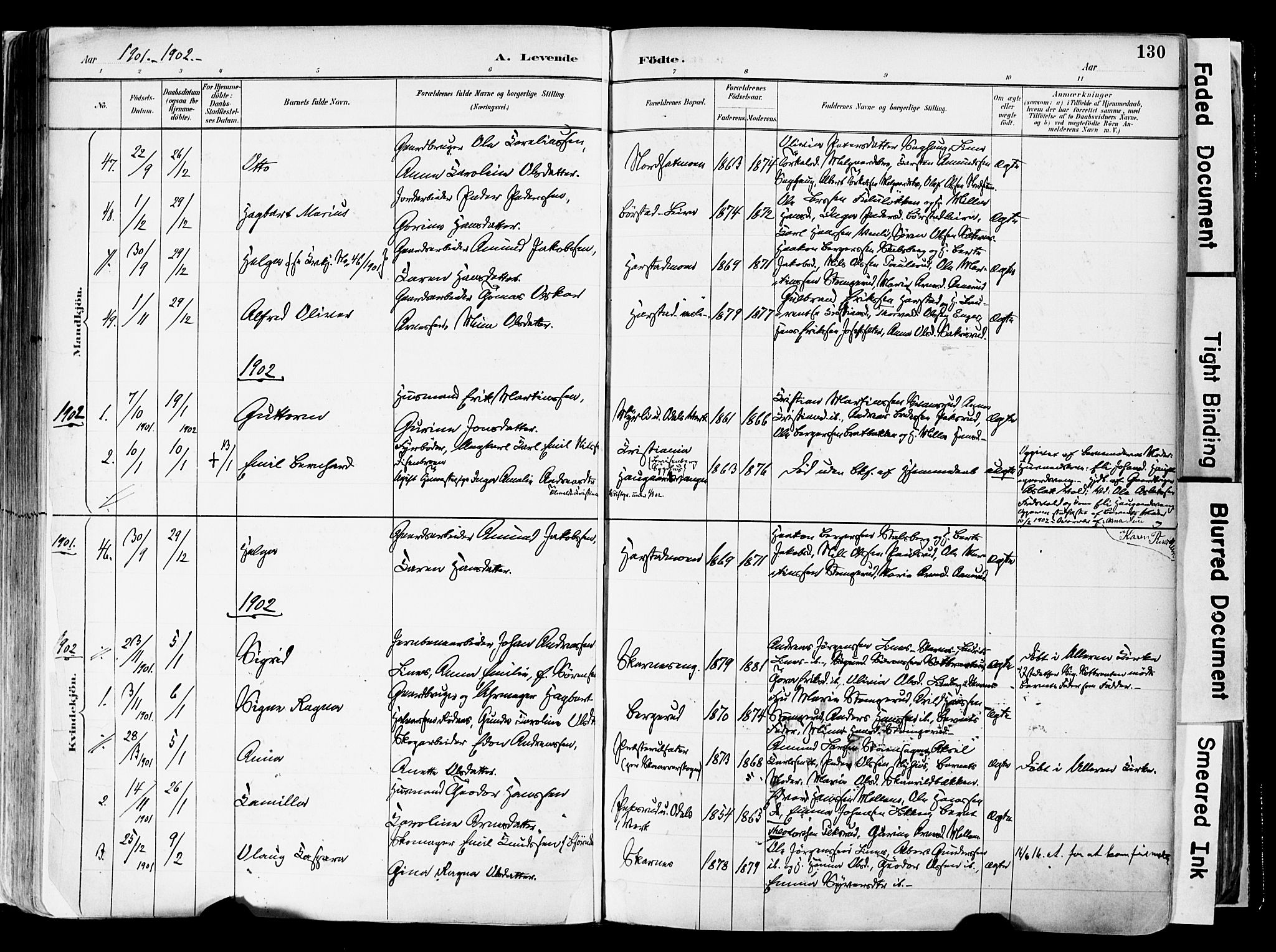 Sør-Odal prestekontor, AV/SAH-PREST-030/H/Ha/Haa/L0006: Ministerialbok nr. 6, 1886-1931, s. 130