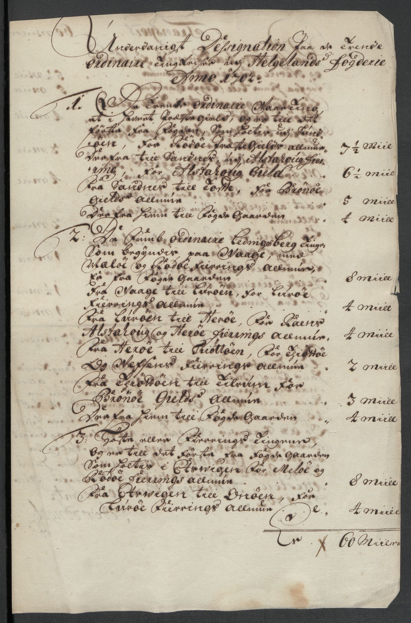 Rentekammeret inntil 1814, Reviderte regnskaper, Fogderegnskap, AV/RA-EA-4092/R65/L4508: Fogderegnskap Helgeland, 1702-1705, s. 111