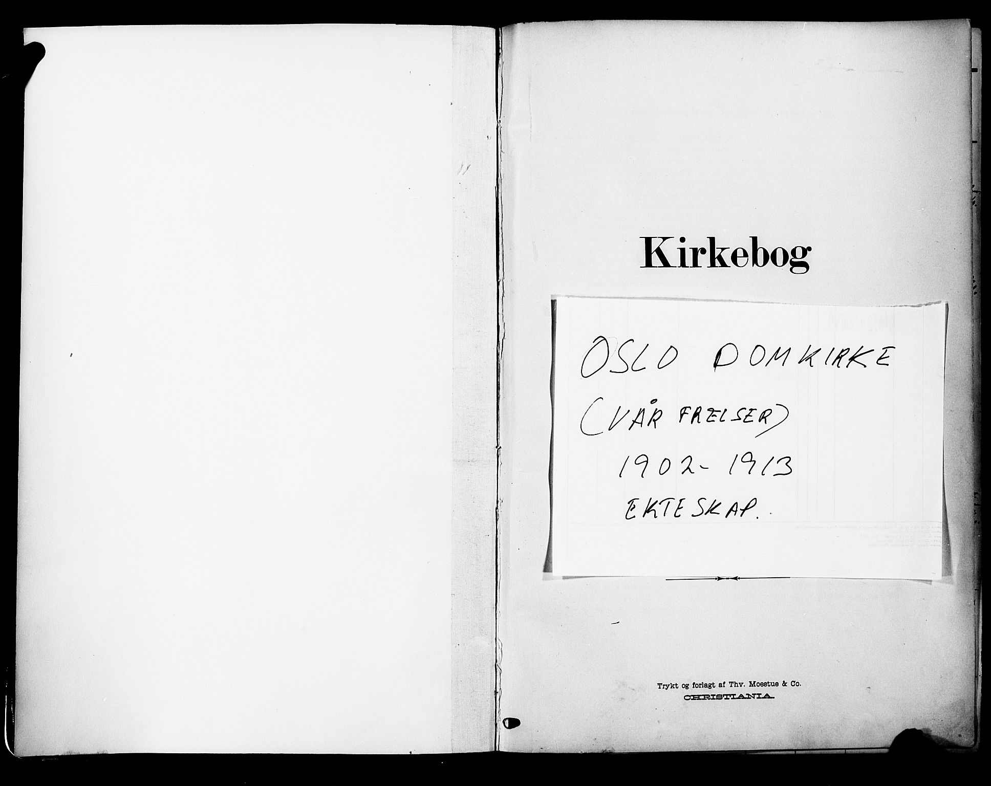 Oslo domkirke Kirkebøker, AV/SAO-A-10752/F/Fa/L0033: Ministerialbok nr. 33, 1902-1913
