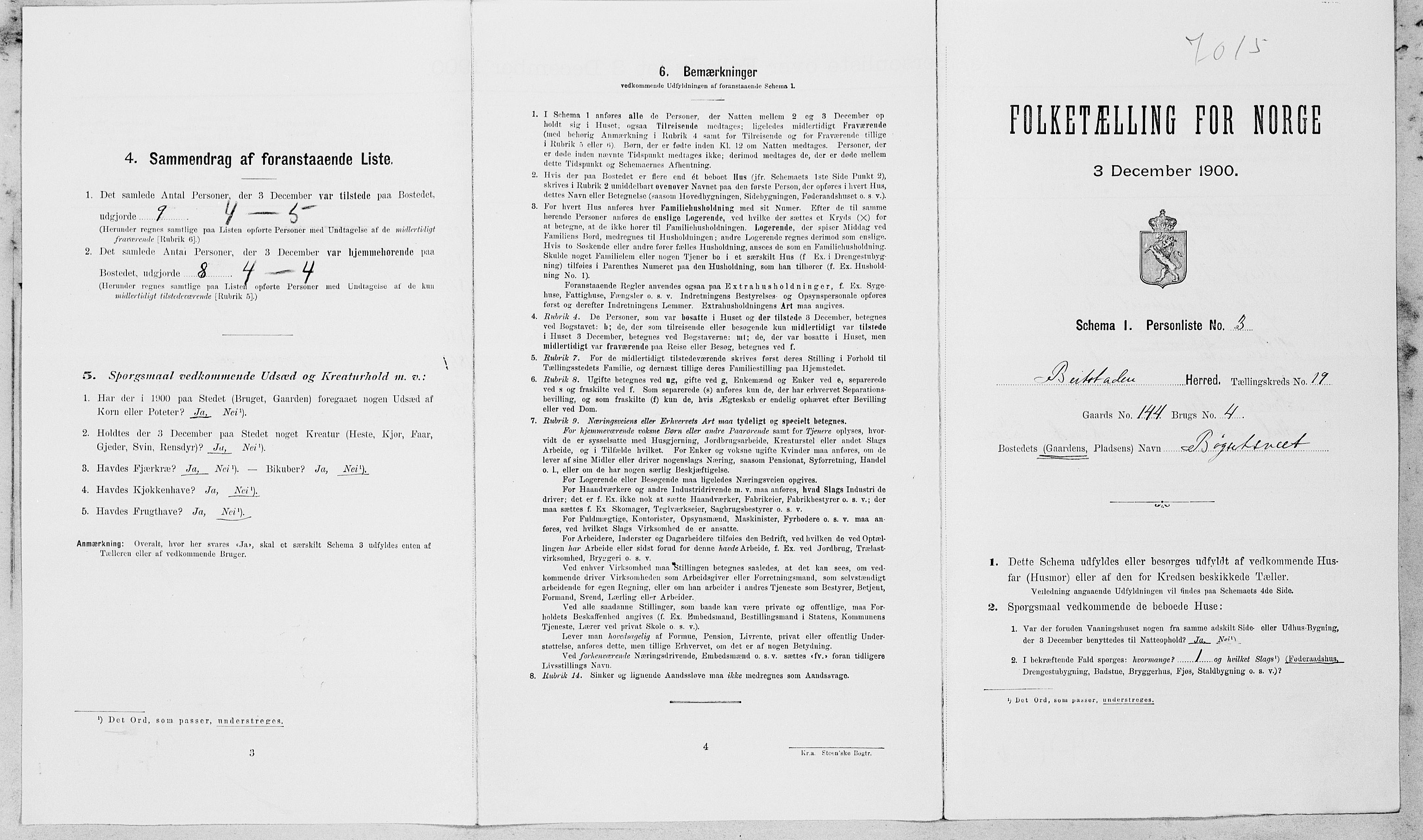 SAT, Folketelling 1900 for 1727 Beitstad herred, 1900, s. 1296